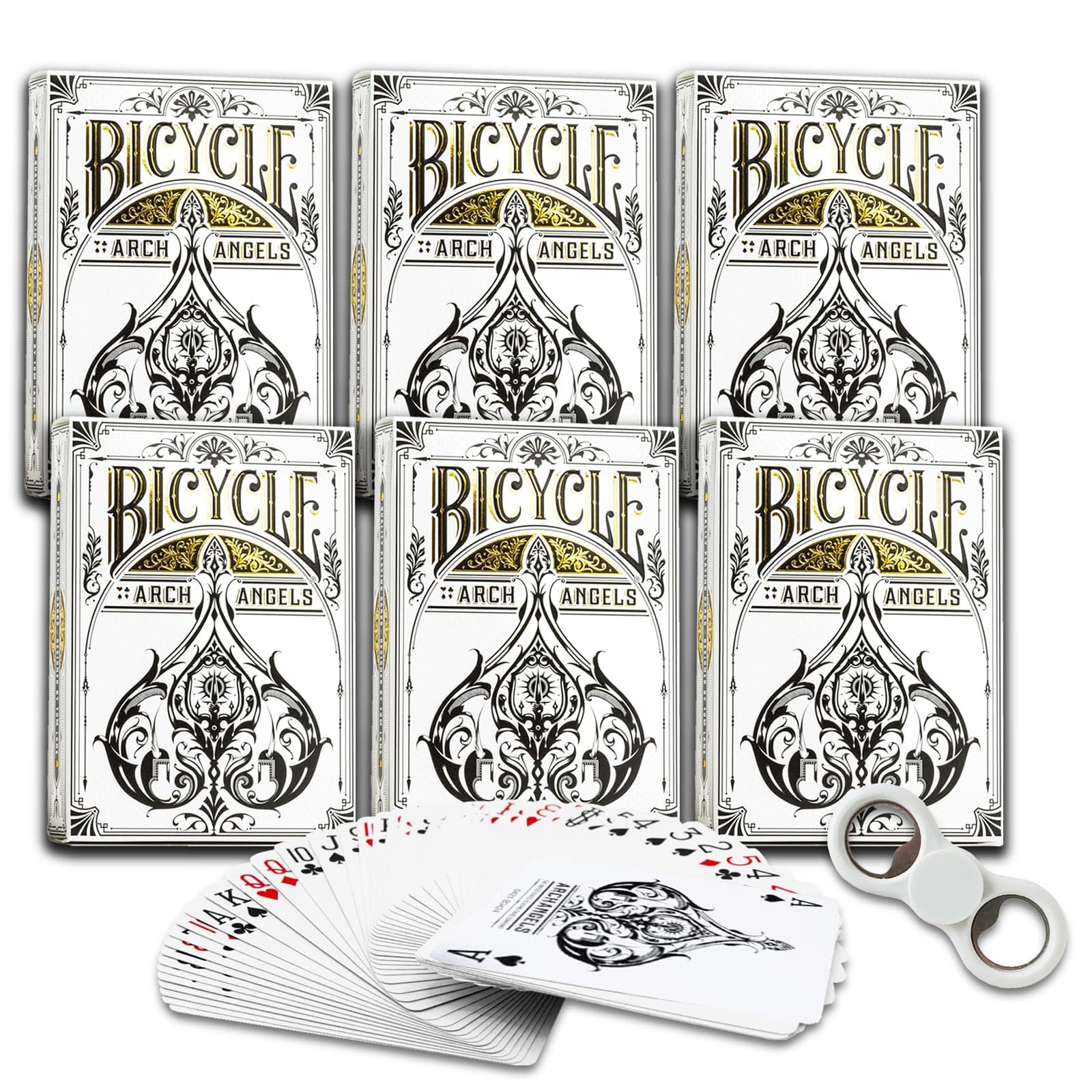 6 Pack Standard Playing Cards - Bicycle Cards Bundle with 6 Decks of Playing Cards for Poker, Blackjack, Rummy, and More | Bulk Playing Card Set
