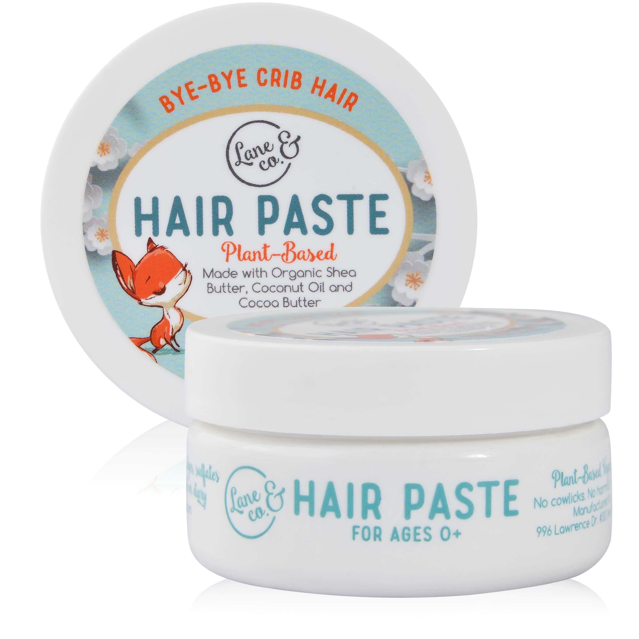 Light Hold Hair Paste - Plant-Based Styling Paste for Babies, Toddlers, Kids - Natural & Organic Formula, Non-Sticky, Tames Flyaways & Bed Head, 2oz