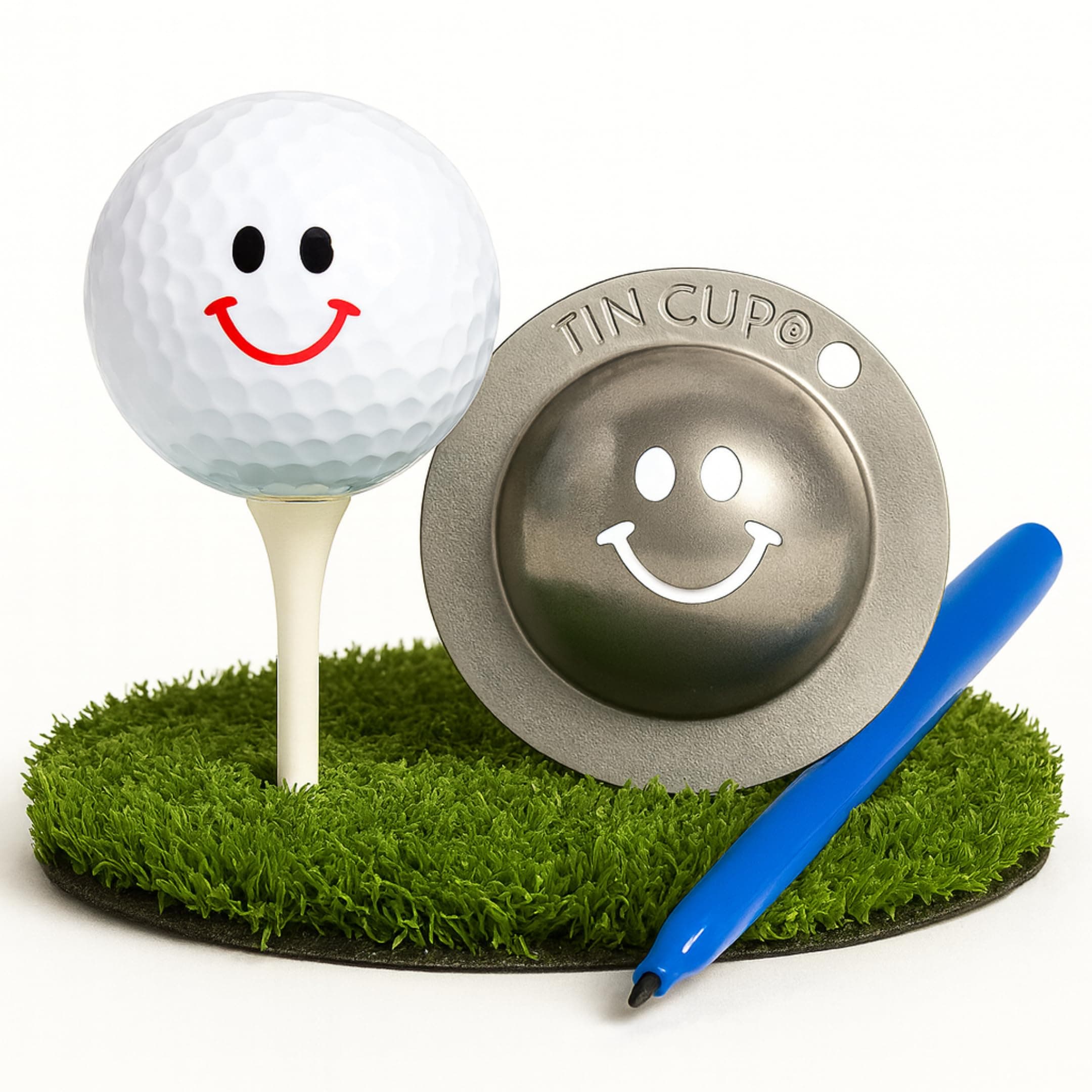 Tin Cup Golf Ball Marker Stencil - Premium Personalization Tool for Golfers - Custom Design Ball Marker - Golf Accessories Gift for Men and Women- Made in The USA