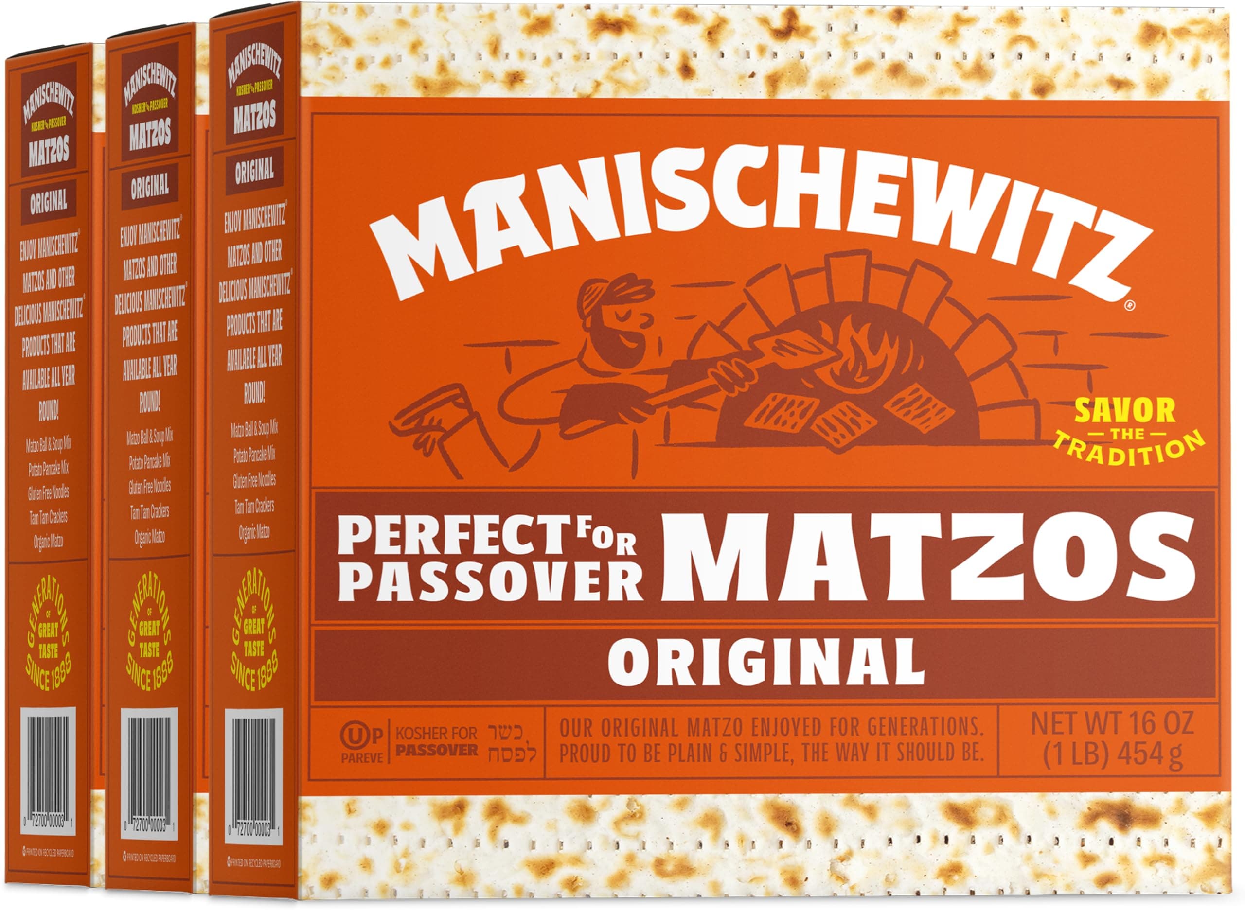Kosher For Passover Matzo 3 LBS (3 Boxes)