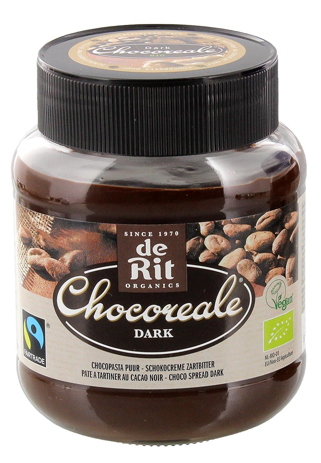 Chocoreale Dark Chocolate Spread with Sugar, 350g
