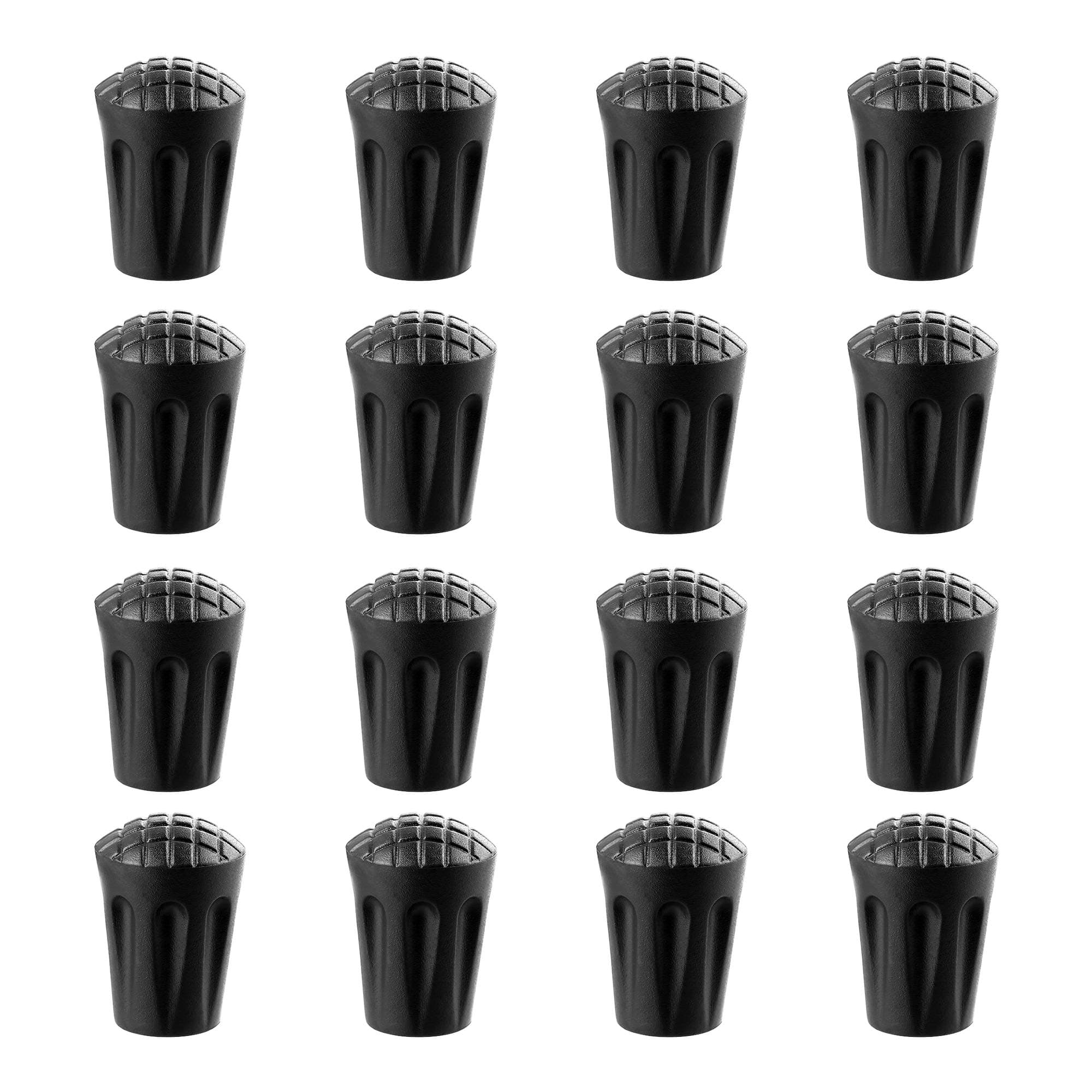 Hiking Pole Replacement Tips 16 Pack Rubber Tips for Walking Sticks Tips Trekking Pole Tips Trekking Stick End Protectors