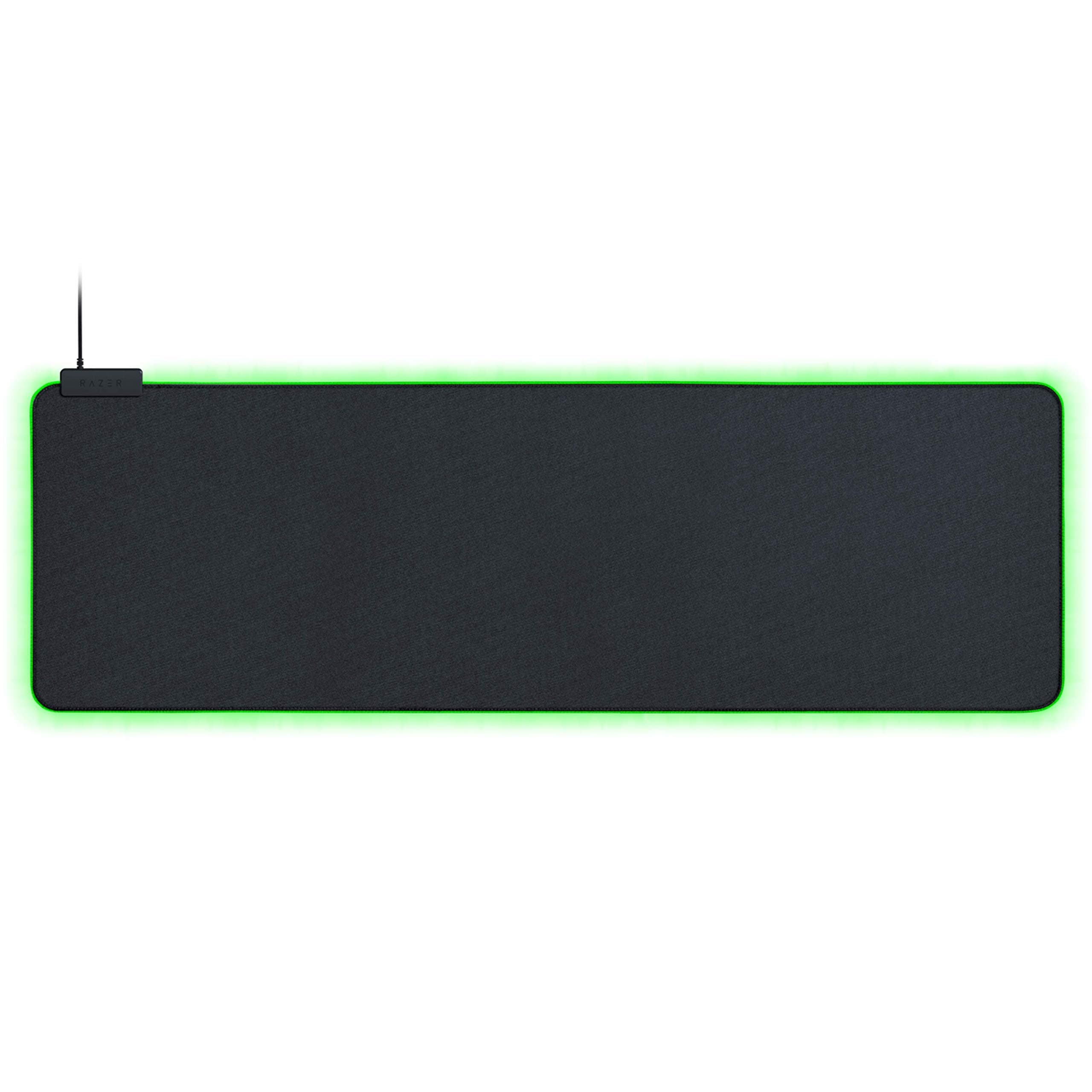 Goliathus Extended Chroma Gaming Mousepad: Customizable RGB Lighting - Soft, Cloth Material Balanced Control & Speed Non-Slip Rubber Base Classic Black