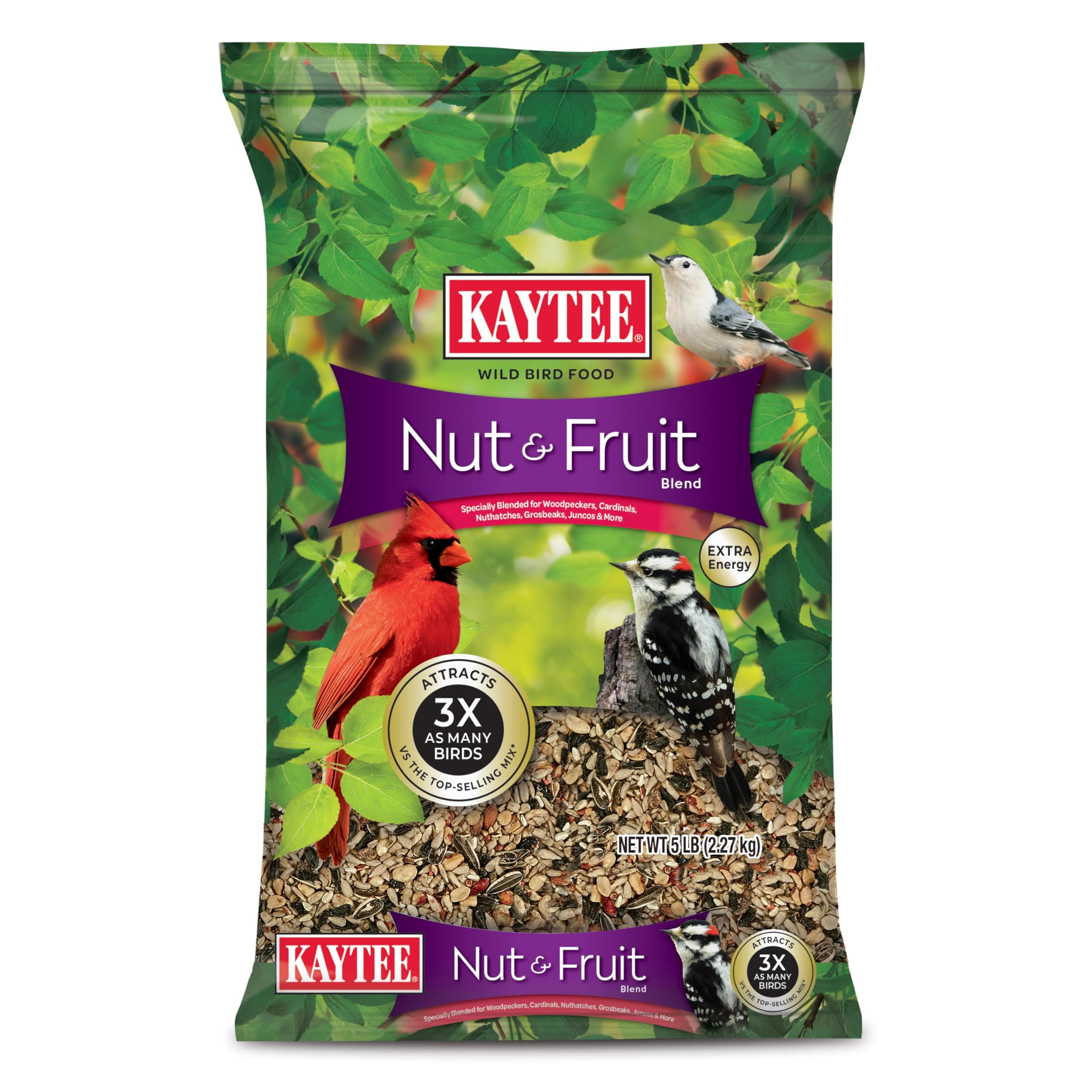 Kaytee Nut & Fruit Wild Bird Seed, 5 lb