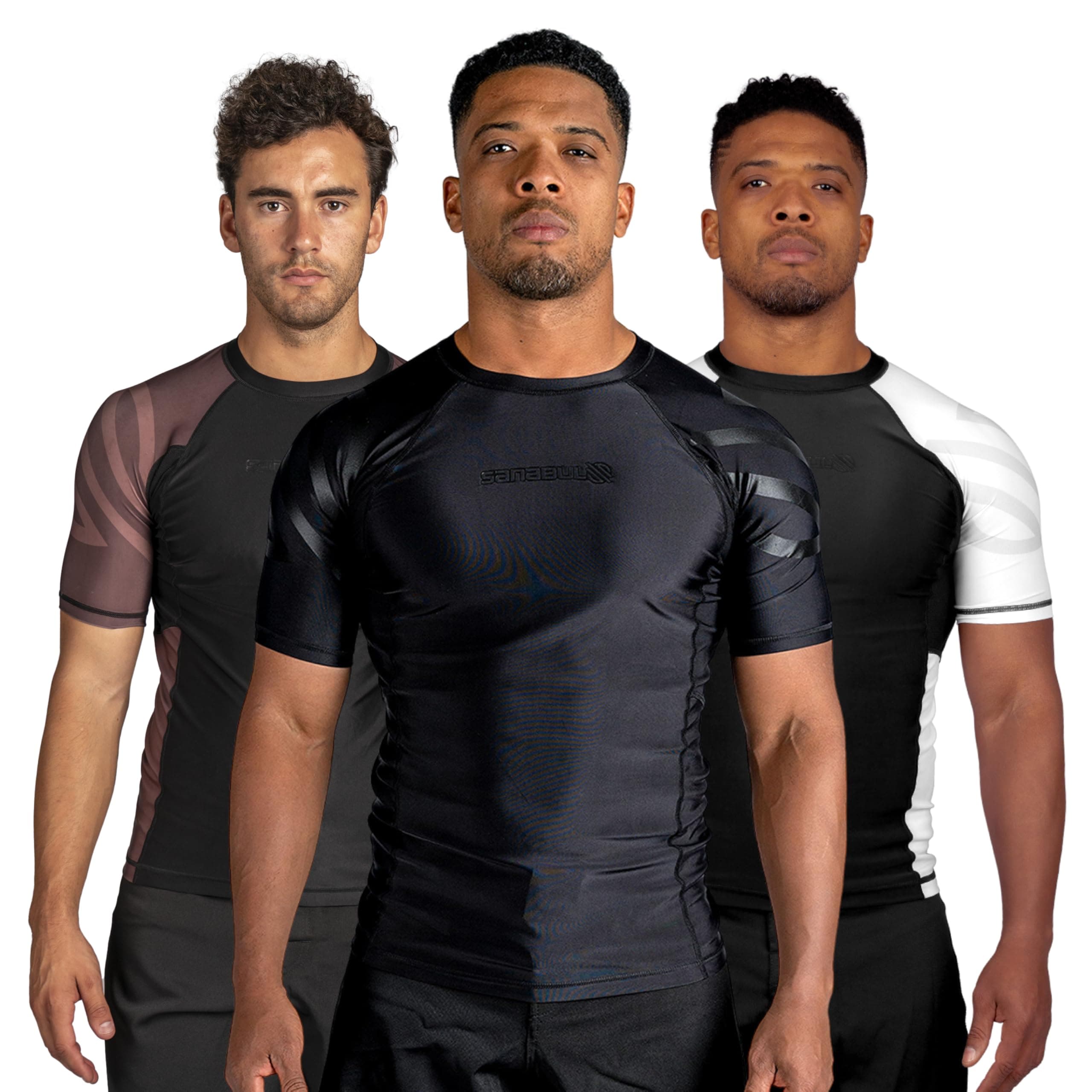 Sanabul Essentials Short Sleeve Compression Training Rash Guard for MMA BJJ Wrestling