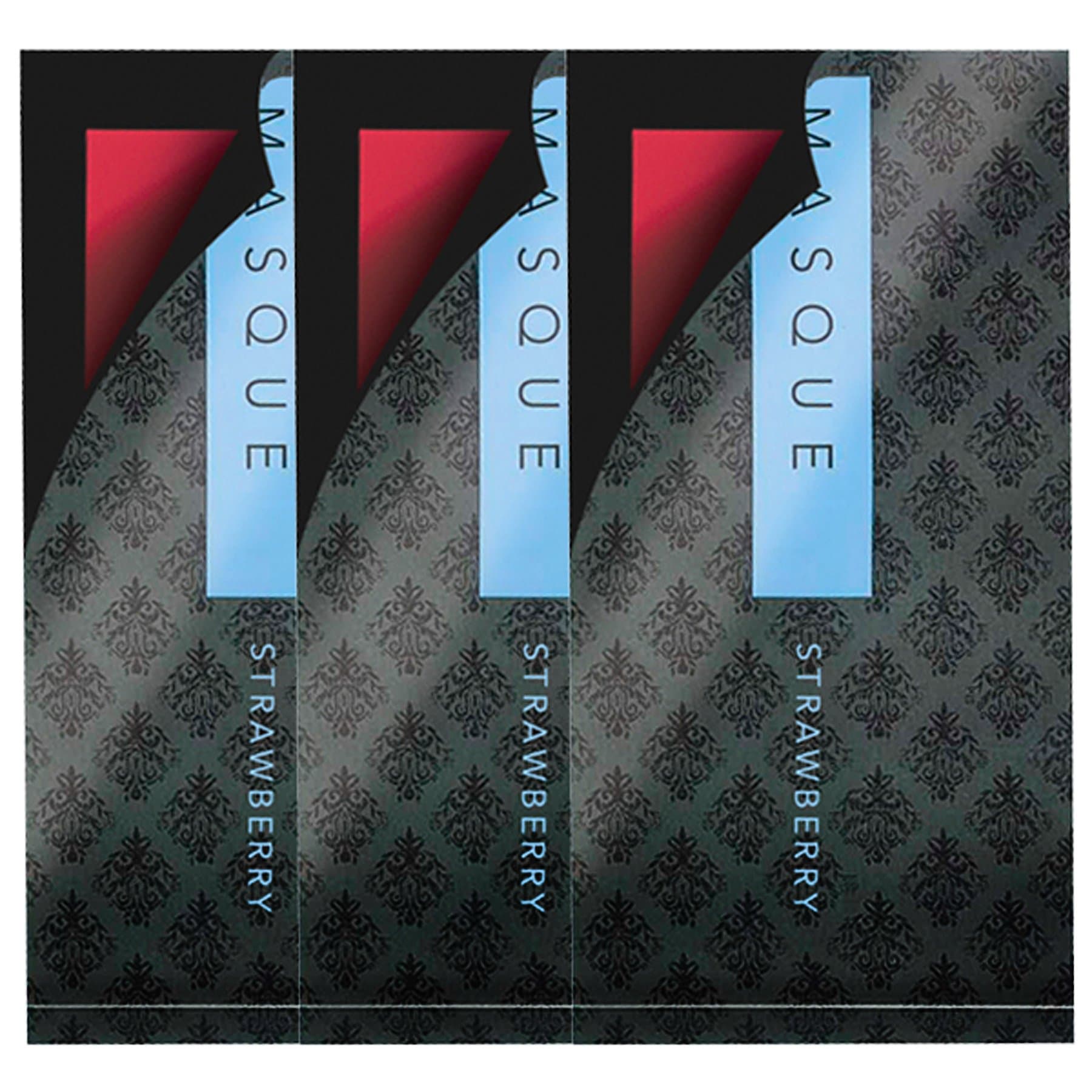 Masque 3 Strip Wallet Pack Strawberry, 1 Ounce