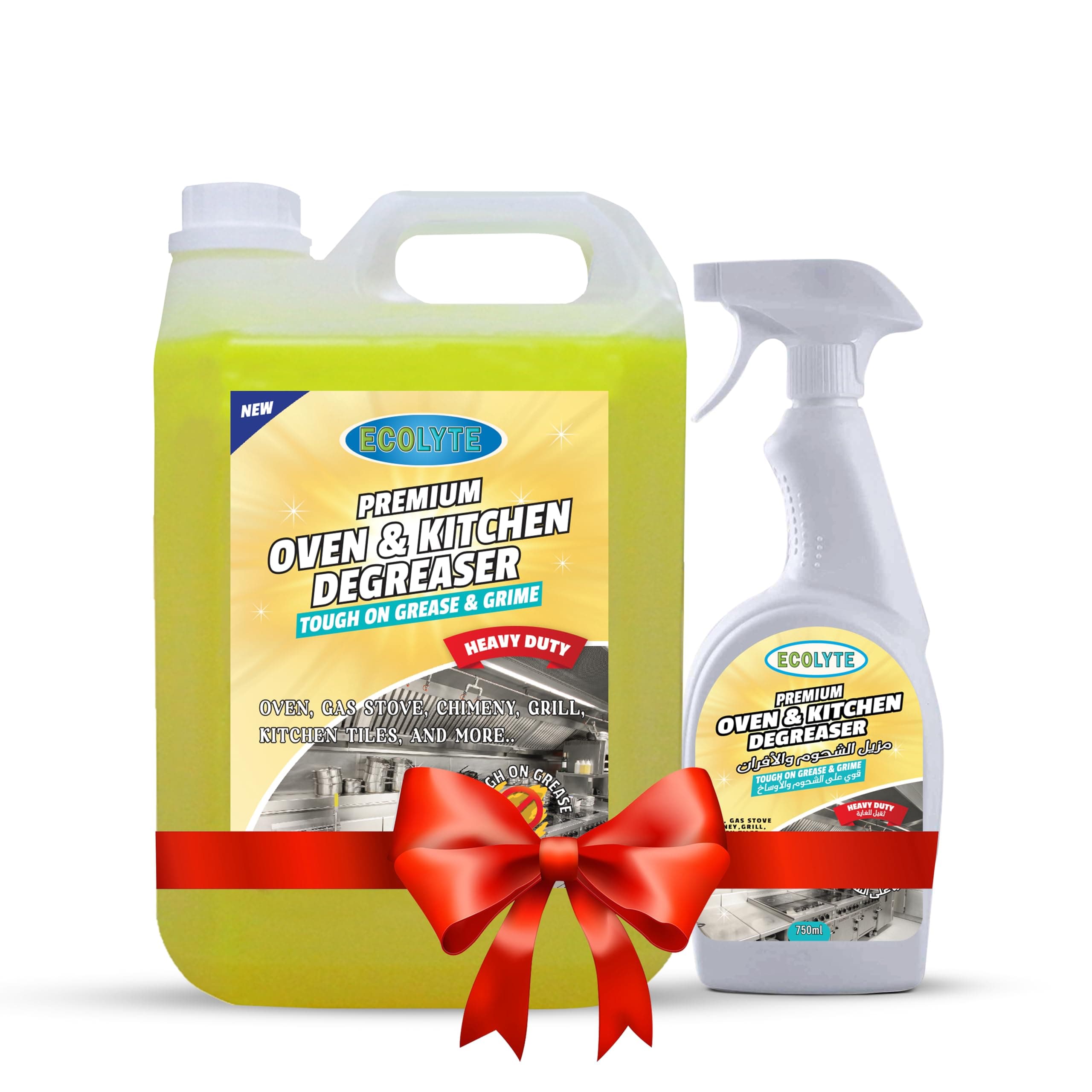 Premium Oven Cleaner and Kitchen Degreaser Liquid, Suitable for Ovens, Chimney hoods, Grills, OTG, Gas Stove, Exhaust Fan, Grease, Grime, Fats, Oils Remover - (750 ml & 5 Liter)