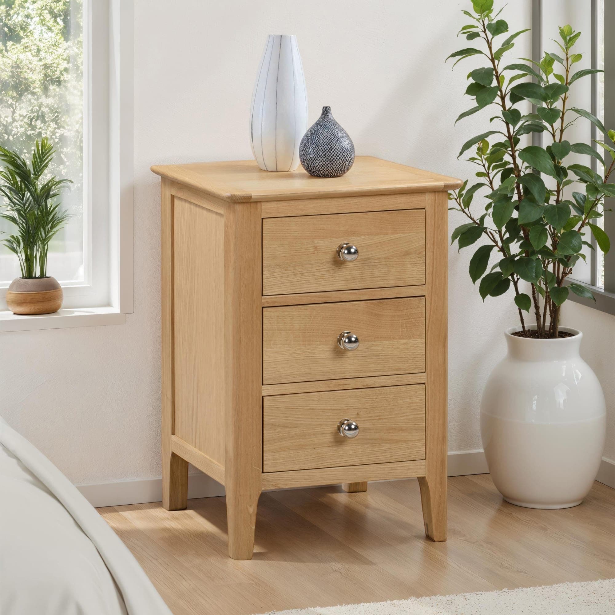 Julian Bowen Cotswold 3 Drawer Bedside