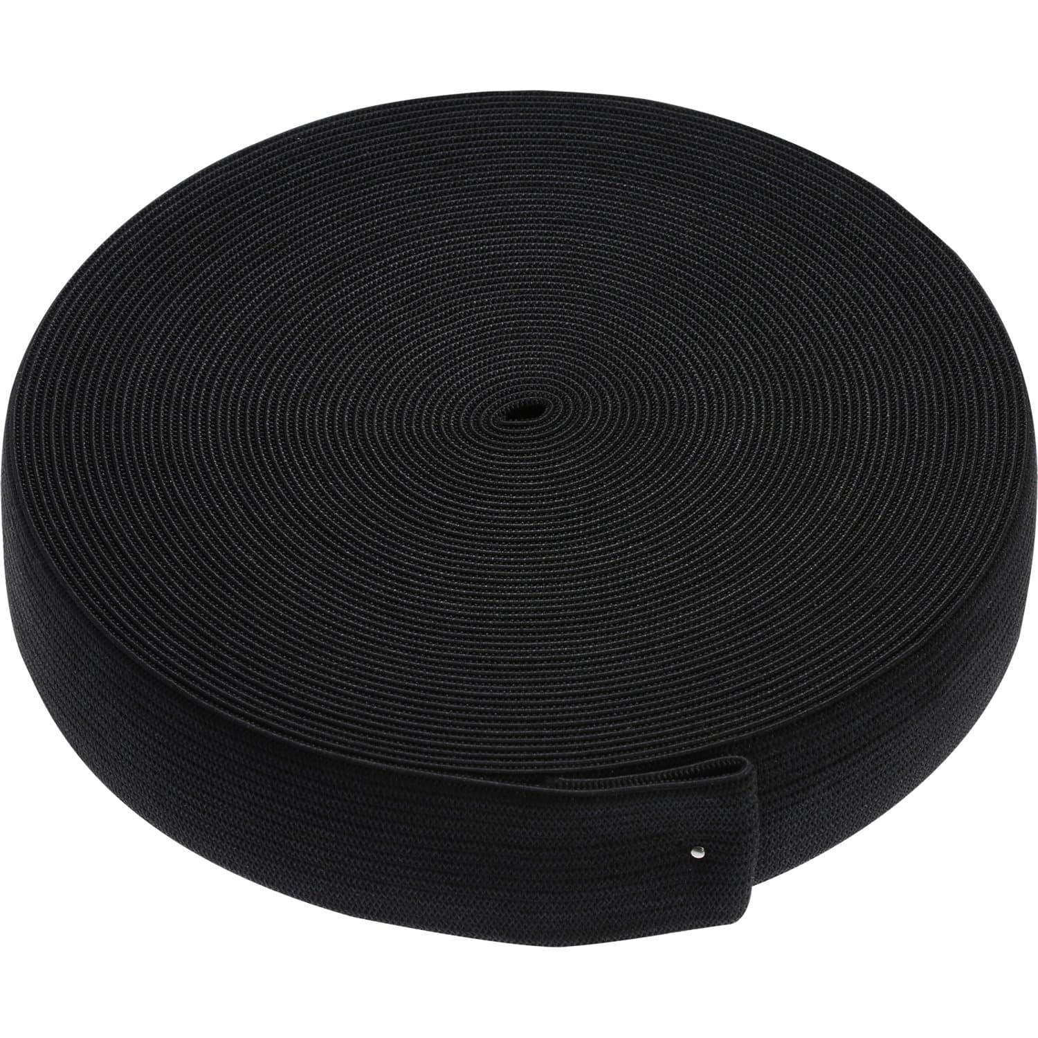 Elastic Spool(1 Inch x 11 Yard, Black)