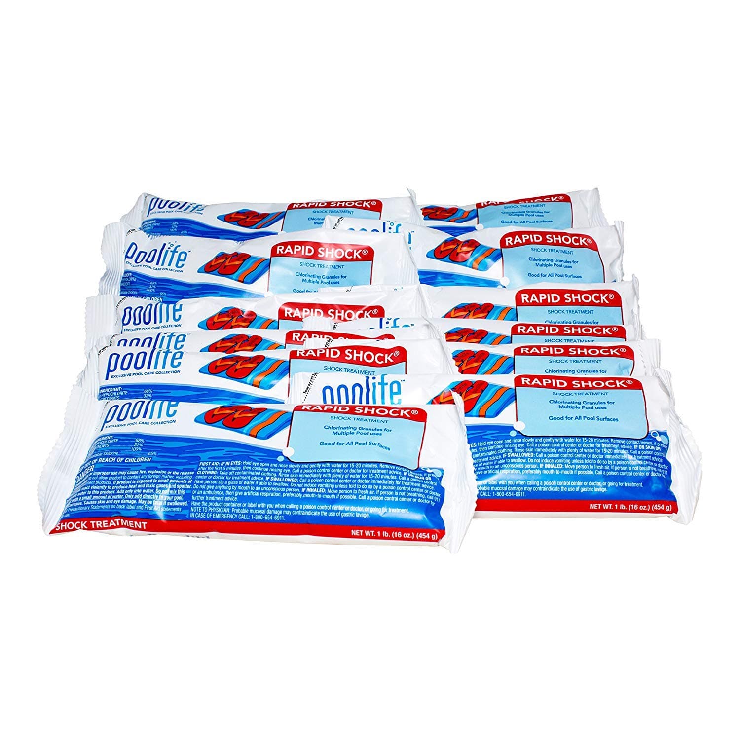 POOLIFERapid Shock 1 Lbs Bag (12)