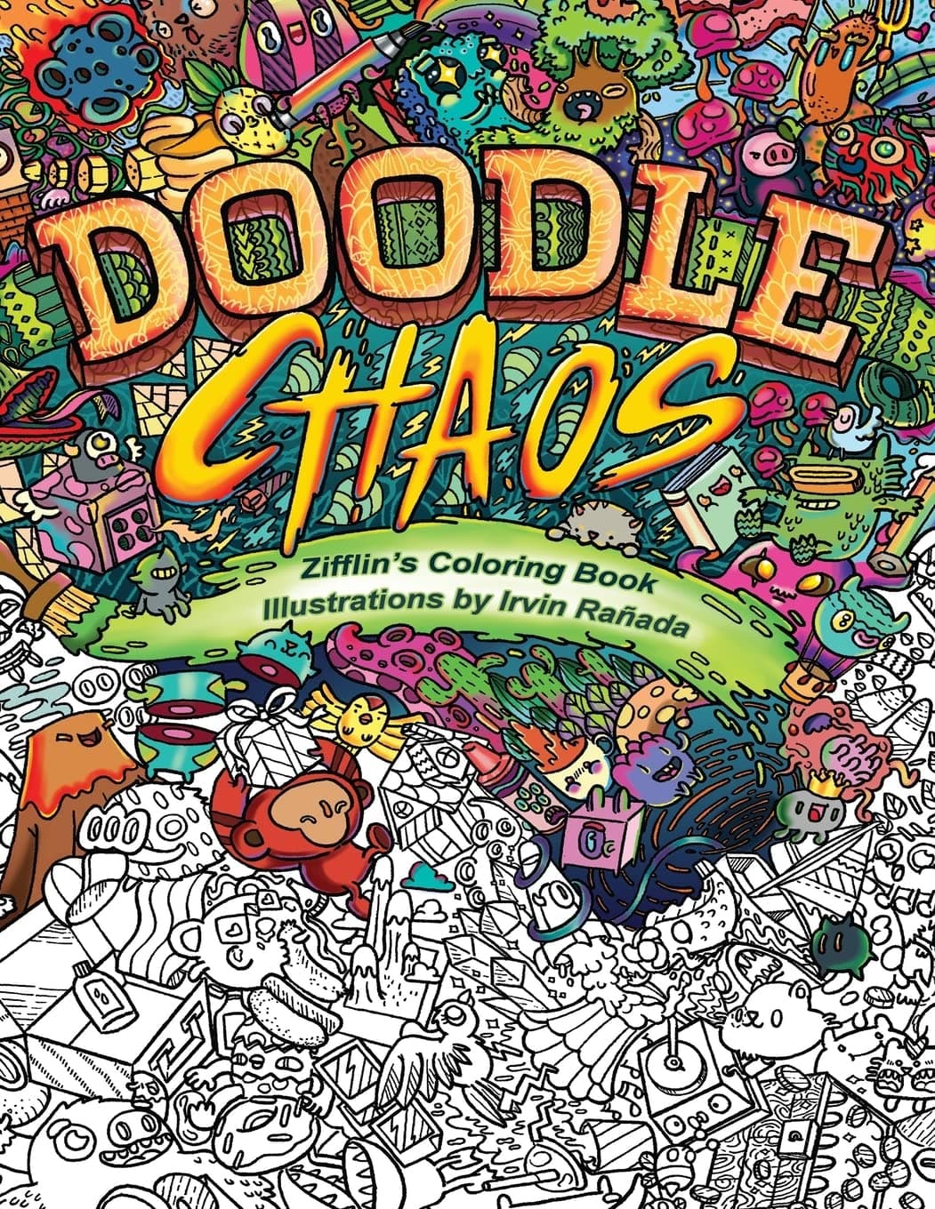Doodle Chaos: Zifflin's Coloring Book: Volume 3
