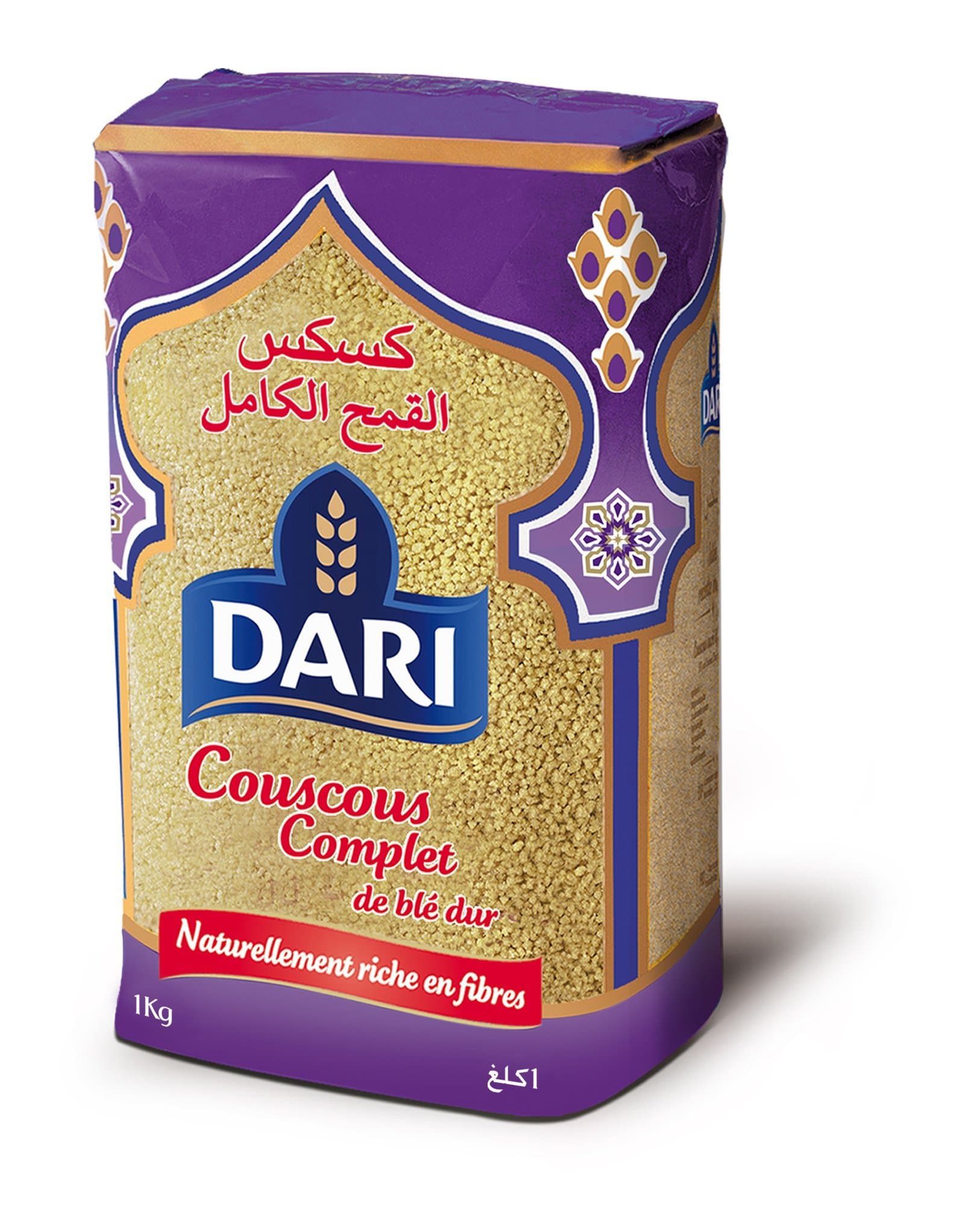 Dari Whole Wheat Couscous 1kg (1 Pack)