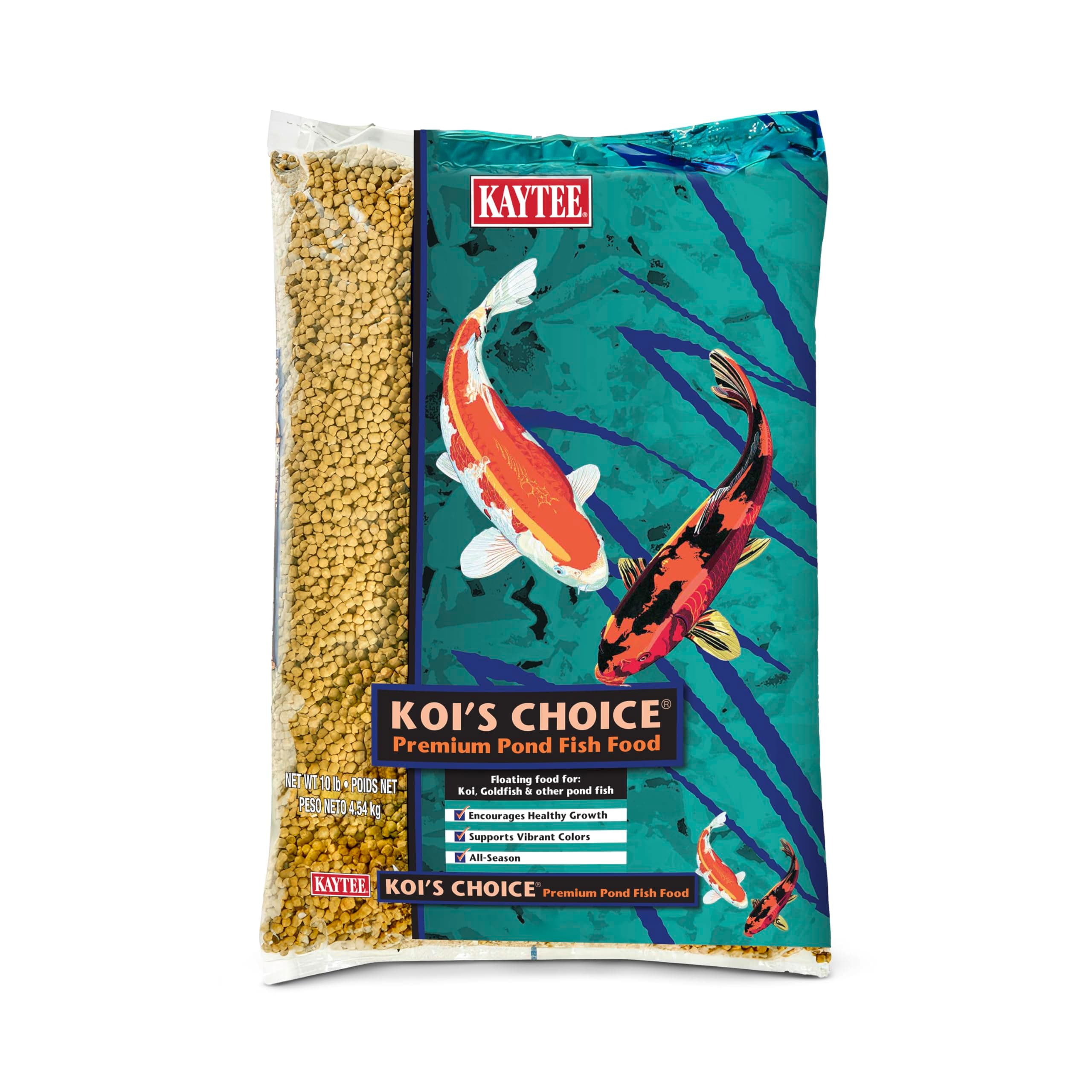 Koi’s Choice Koi Floating Fish Food, For Koi, Goldfish and Pond Fish, 10 pounds
