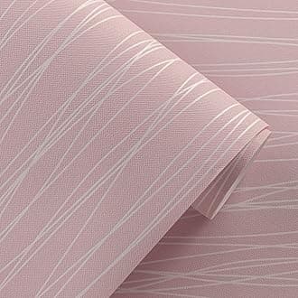 Blush Pink Striped Wallpaper Modern 3D Embossed Wallpaper Metallic Pink Glitter Textured Wallpapers for Bedroom Teen Girls Women Living Room Lounge Hallway Hall