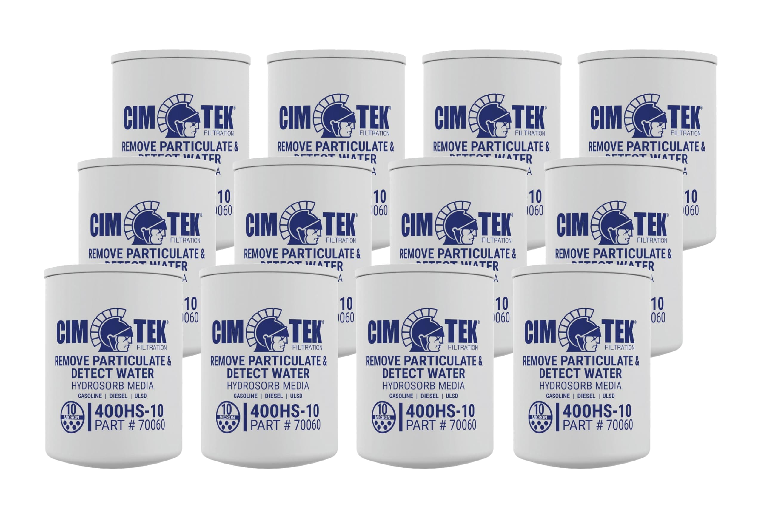 70060-12 400HS-10 Spin-On Filter for Water Detection 12-Pack