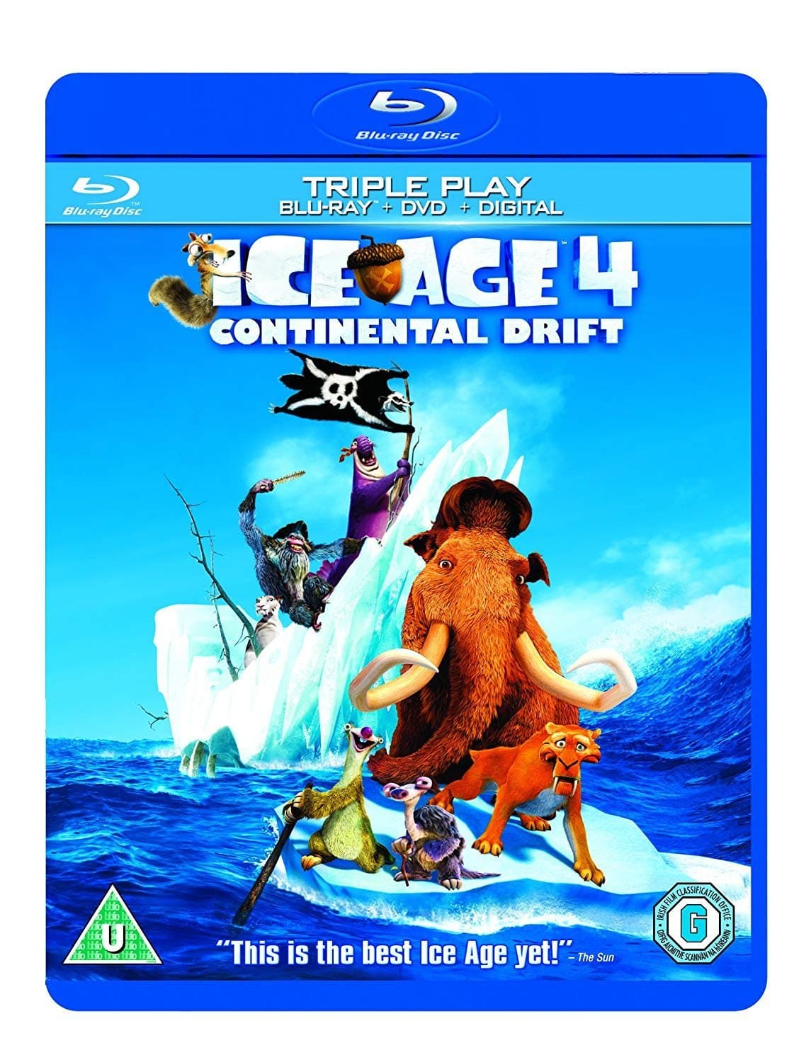 Ice Age 4: Continental Drift - Triple Play (Blu-ray + DVD + UV Copy)