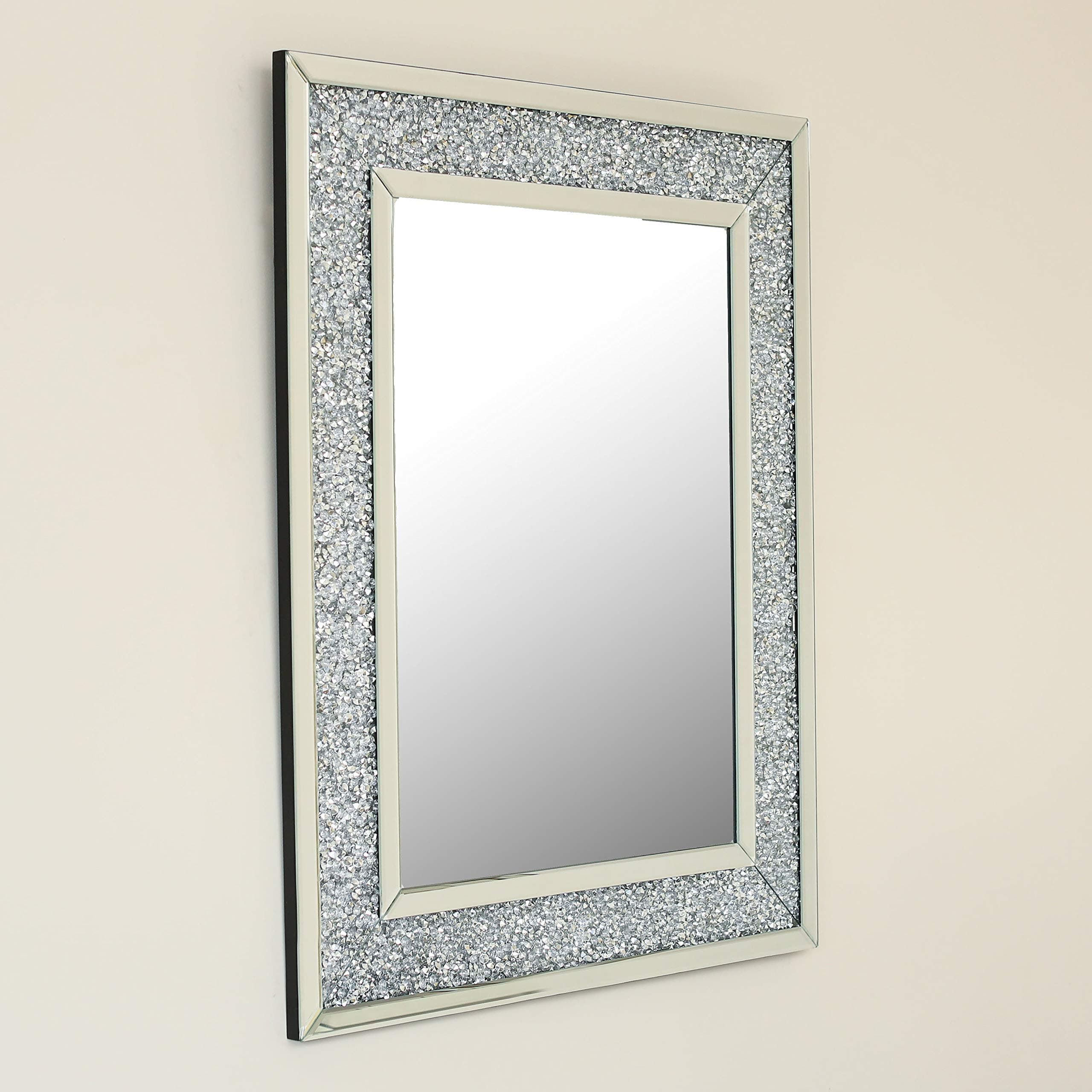 Abreo Diamond Crush Sparkle Crystal Wall Mirror