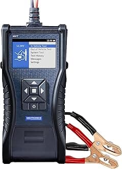 Midtronics MVT-100P Handheld Battery Tester with Printer, MDX-AI Powered, Fast & Accurate Diagnostics for 6V/12V Automotive, Marine, Power Sports, Heavy Duty Batteries, Rechargeable