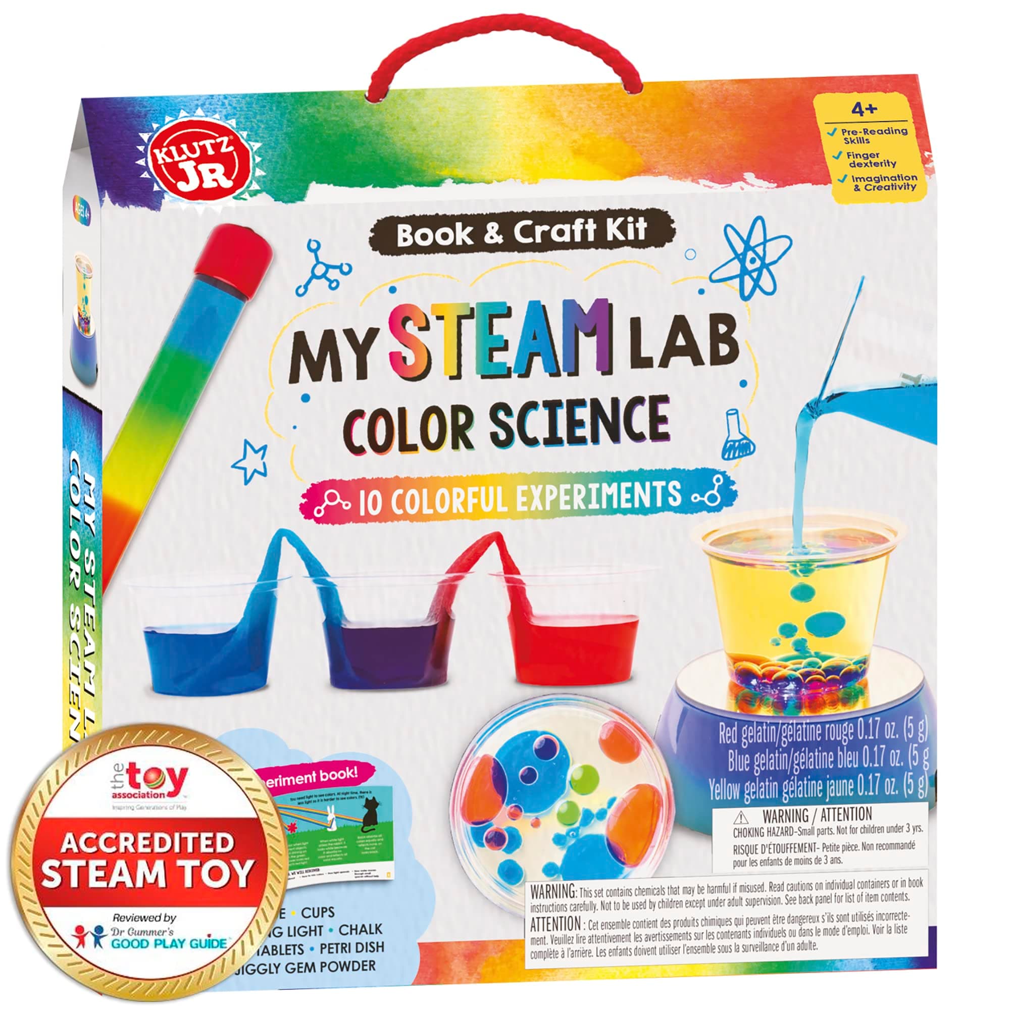 KlutzJr. My STEAM Lab Color Science Kit, Medium