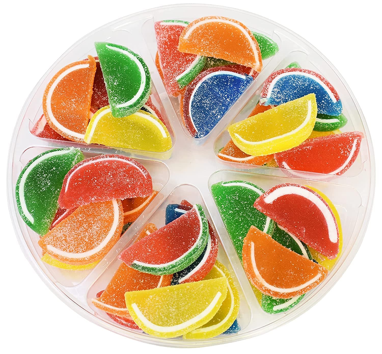 Sarah's Candy Factory Assorted Fruit Slice Candy Kosher Gift in Tray, 2 Lbs