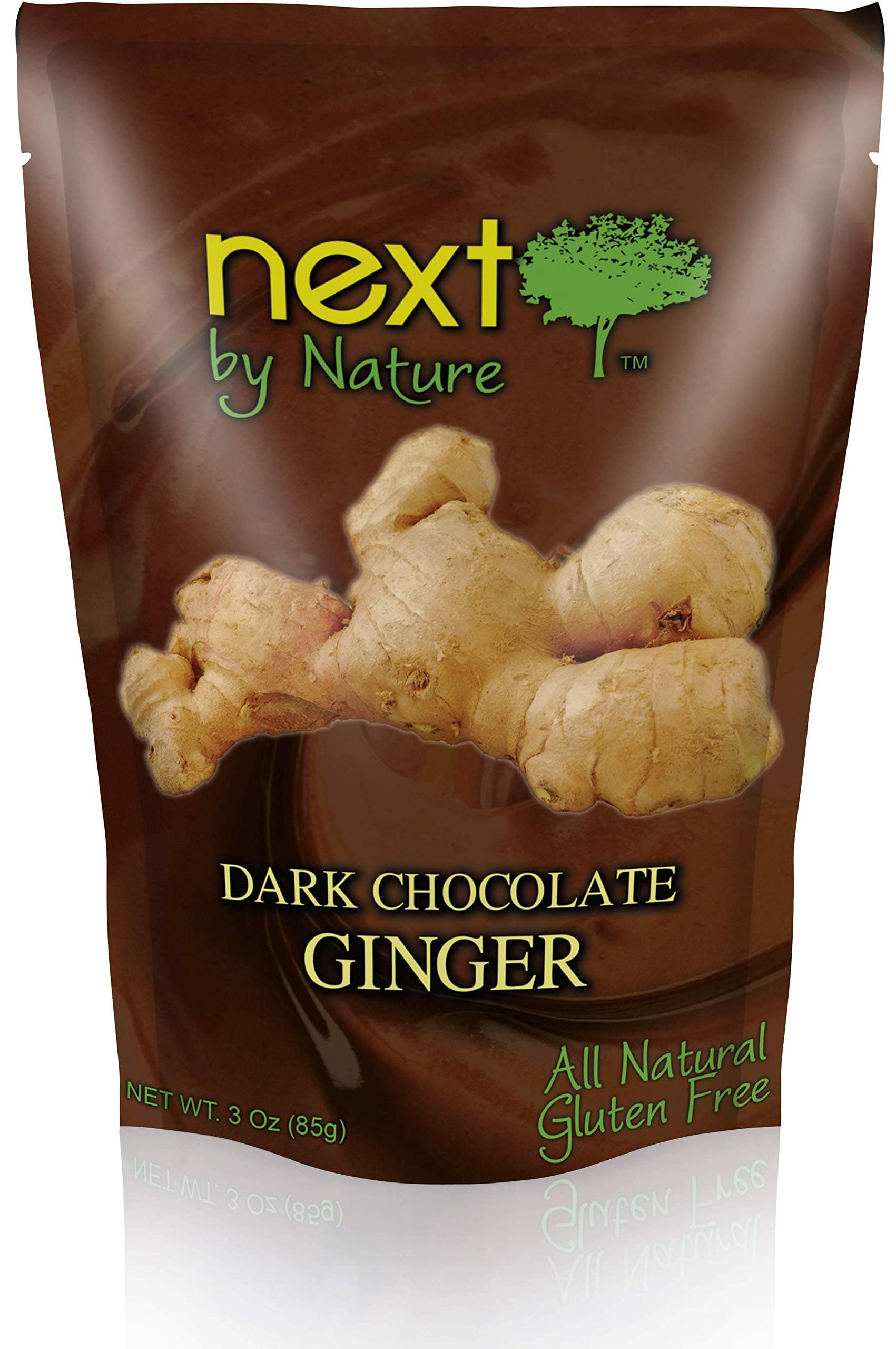 Next by Nature Dark Chocolate, Ginger, 3 Ounce (Pack of 12)
