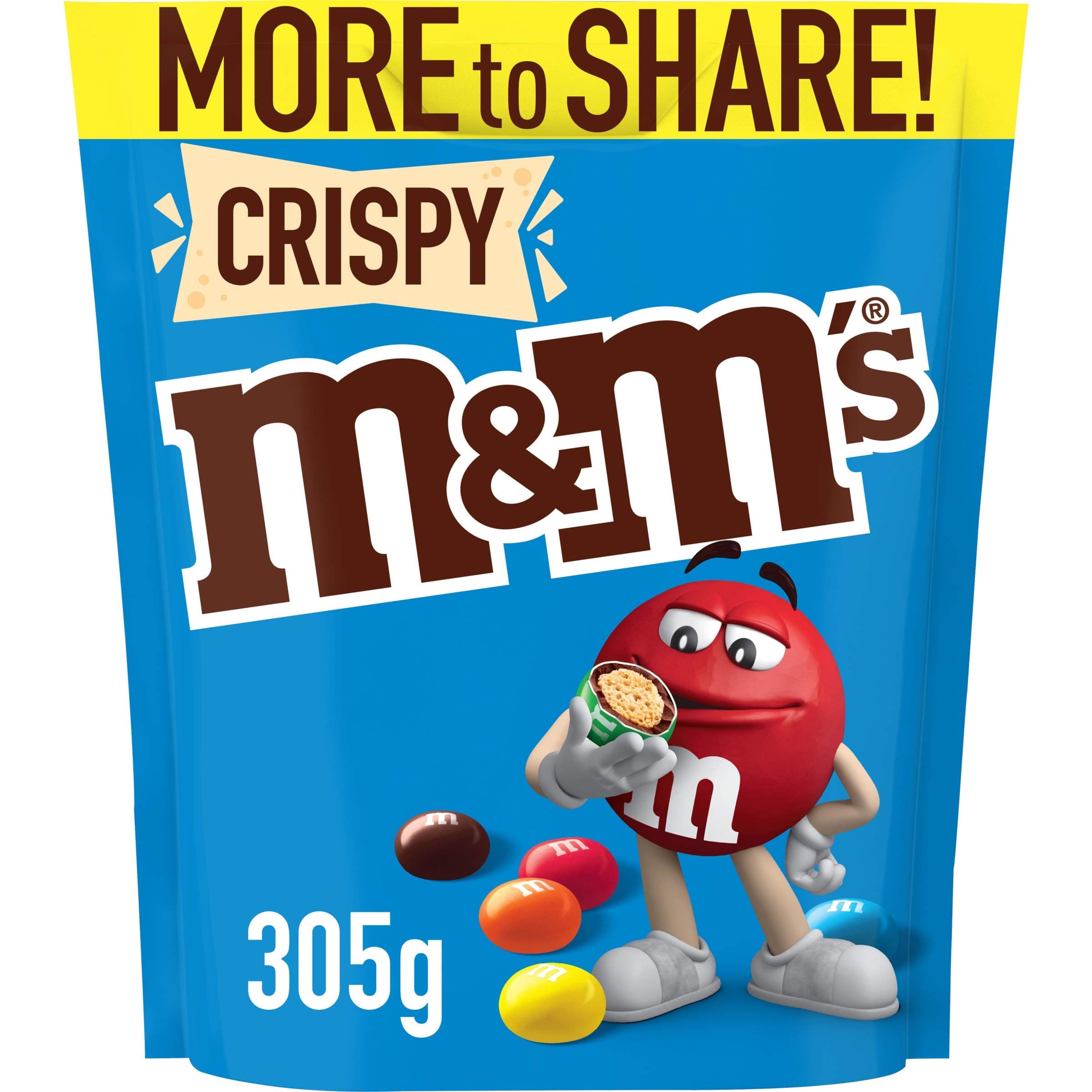 M&M's Milk Chocolate Crispy Bag, 305g