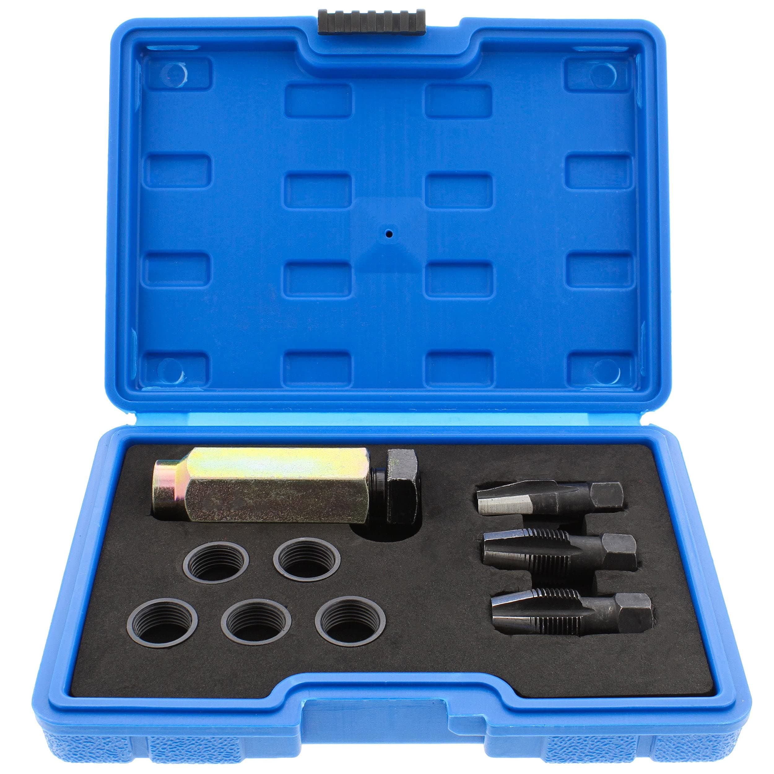 ABNOxygen Sensor Kit - 10pc Chrome Molybdenum Oxygen Sensor Socket Repair Set for Repairing Damaged Lambda Threads