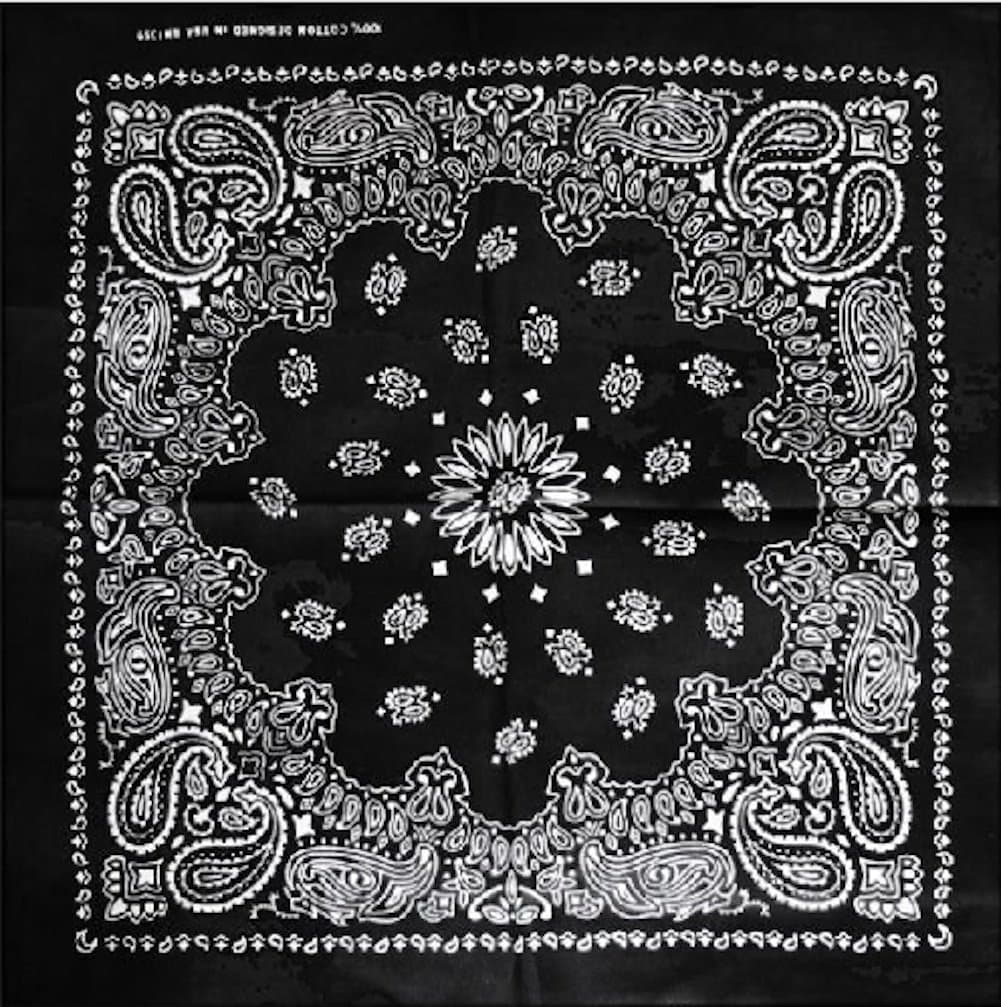 World's Best Original Black Bandana's Model 8