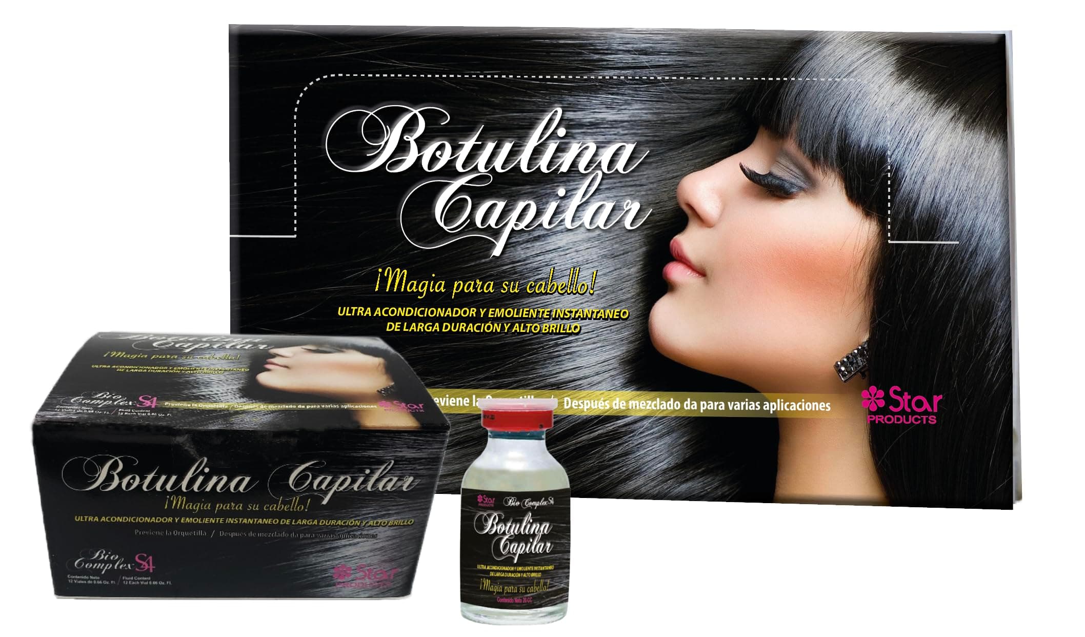 Bio Complex Botulina Capilar 12 Pack – 0.66 oz Each, Advanced Hair Smoothing & Repair Treatment for Frizz Control and Strengthening