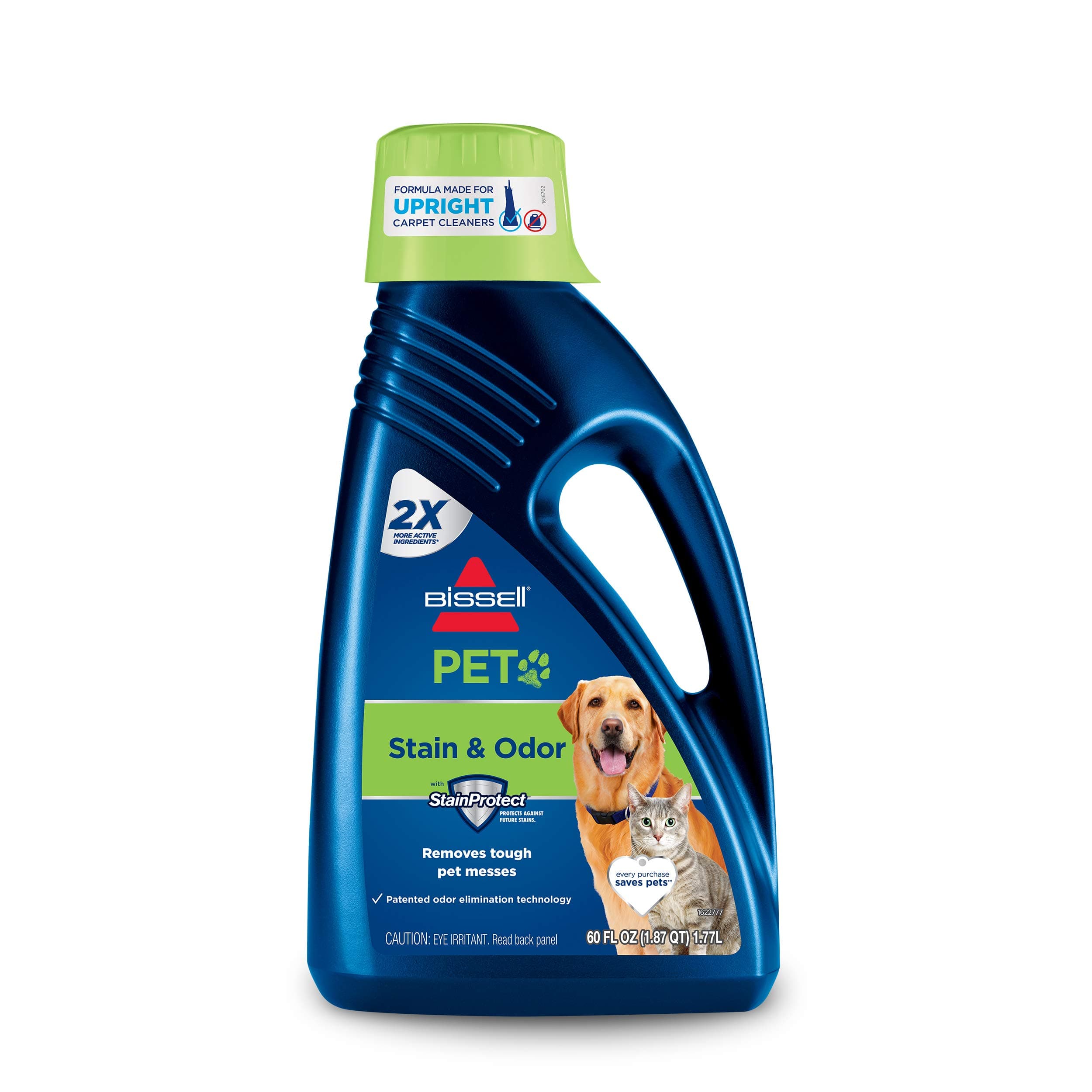BISSELL 2X Pet Stain & Odor Full Size Machine Formula, 60 ounces, 99K52