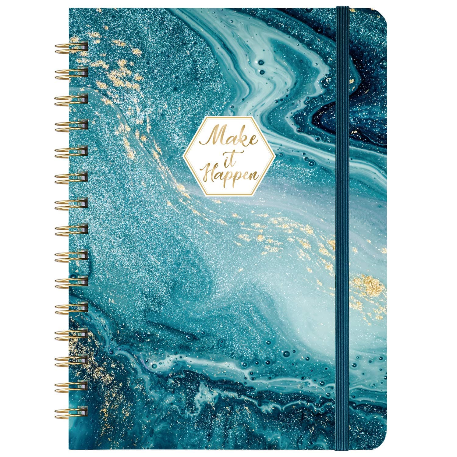 Ruled Journal/Notebook- Lined Journal, 6.3" X 8.35", Hardcover, Back Pocket, Strong Twin-Wire Binding with Premium Paper, Lined