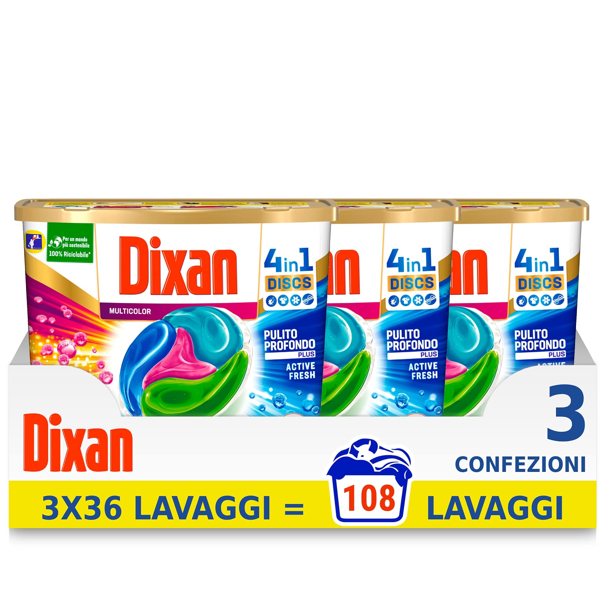 Dixan Discs Multicolor