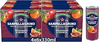 San Pellegrino Italian Sparkling Drinks Pomegranate & Orange 4x6x330ml