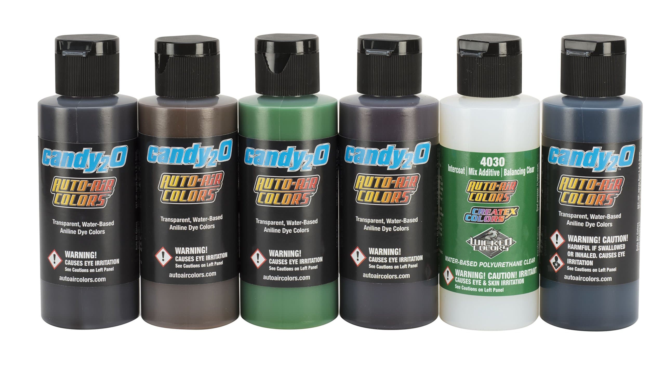 Createx Colors 4680-00 candy2o Primary Set, 2 oz