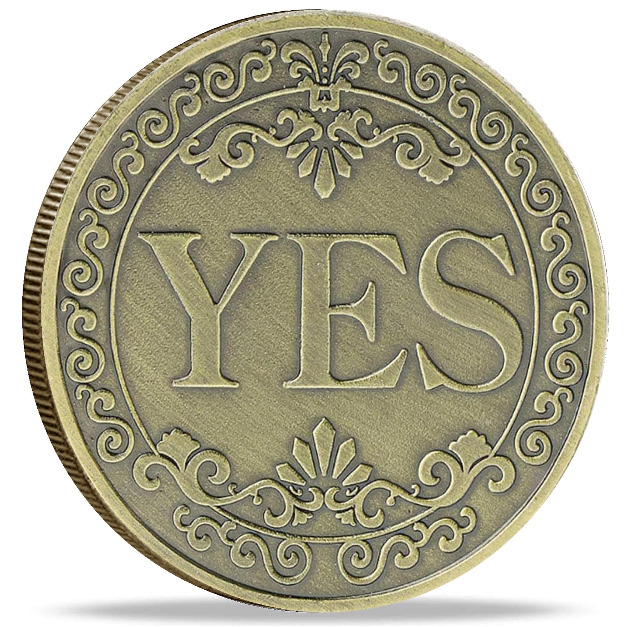 Novelty YES NO Letter Challenge Coins, Decision Maker