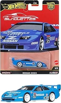 Car Culture Silhouette Nissan 300ZX Toy Vehicle Mini Car, Ages 3 and Up, Blue JBK61