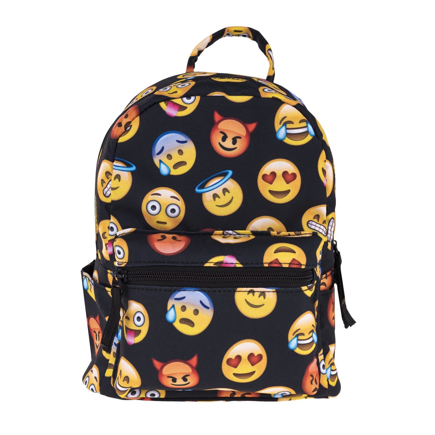 Cute 10 inch mini pack bag backpack for grils children and adult (emoji)