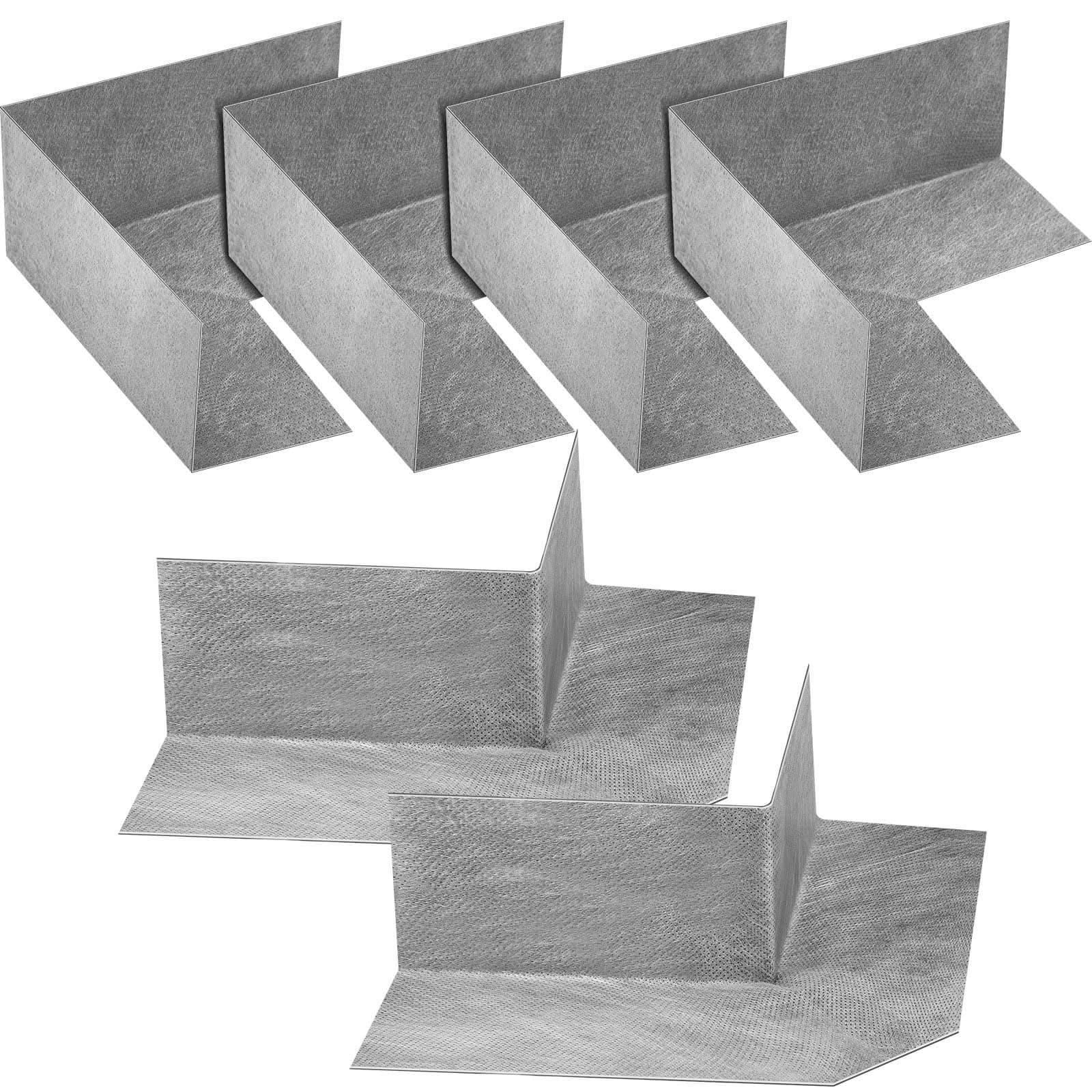 4 Pcs Inside & Outside Waterproofing Membrane - Polyethylene Shower Corner Seamless Membrane for Bathroom, Steam Room, Bathtub Walls & Surrounds