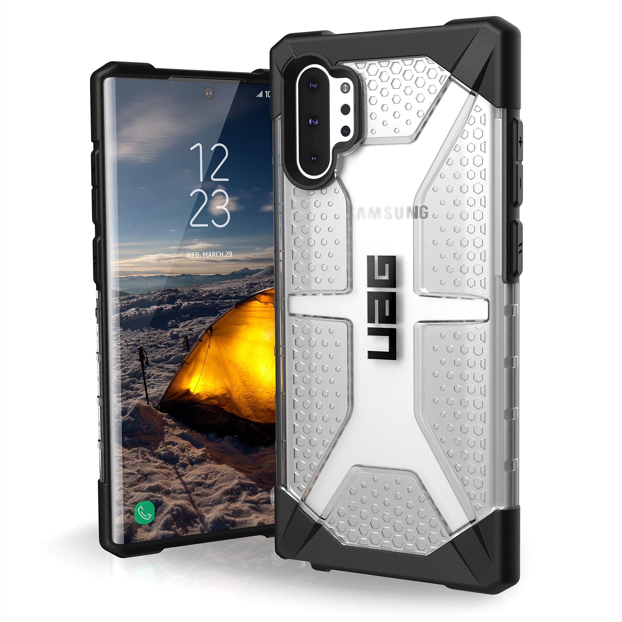 UAG Designed for Samsung Galaxy Note10 Plus [6.8-inch screen] Plasma Feather-Light Rugged [Ice] Military Drop Tested Phone Case