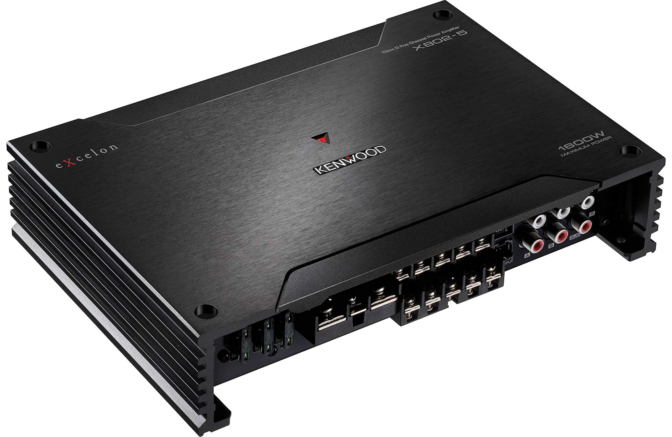 Kenwood X802-5 X-Series Class D 5-Channel Power Amplifier (A/B/Subwoofer), High Resolution Sound