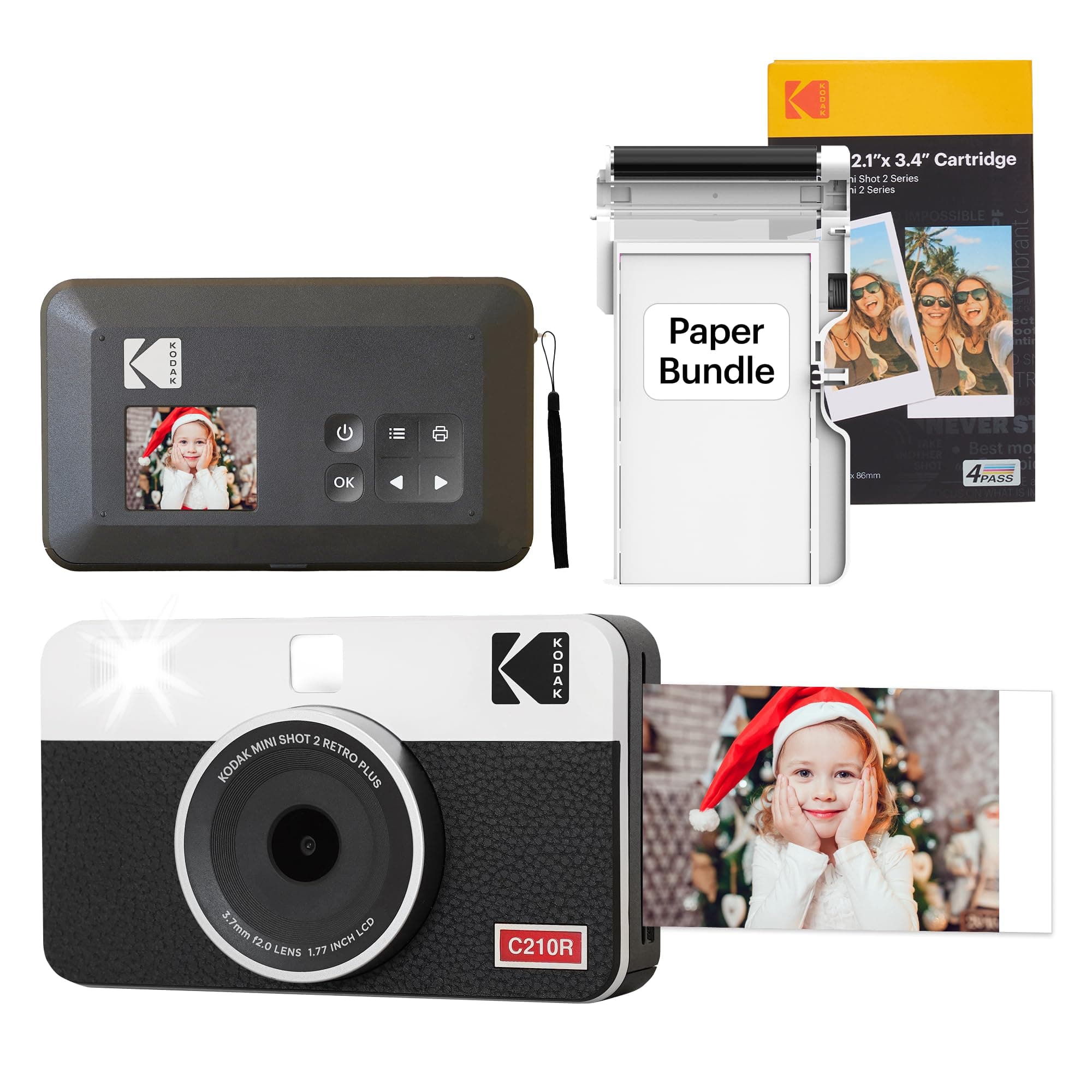 - Kodak Mini Shot 2 Retro 2in1 + 68 Sheets Bundle