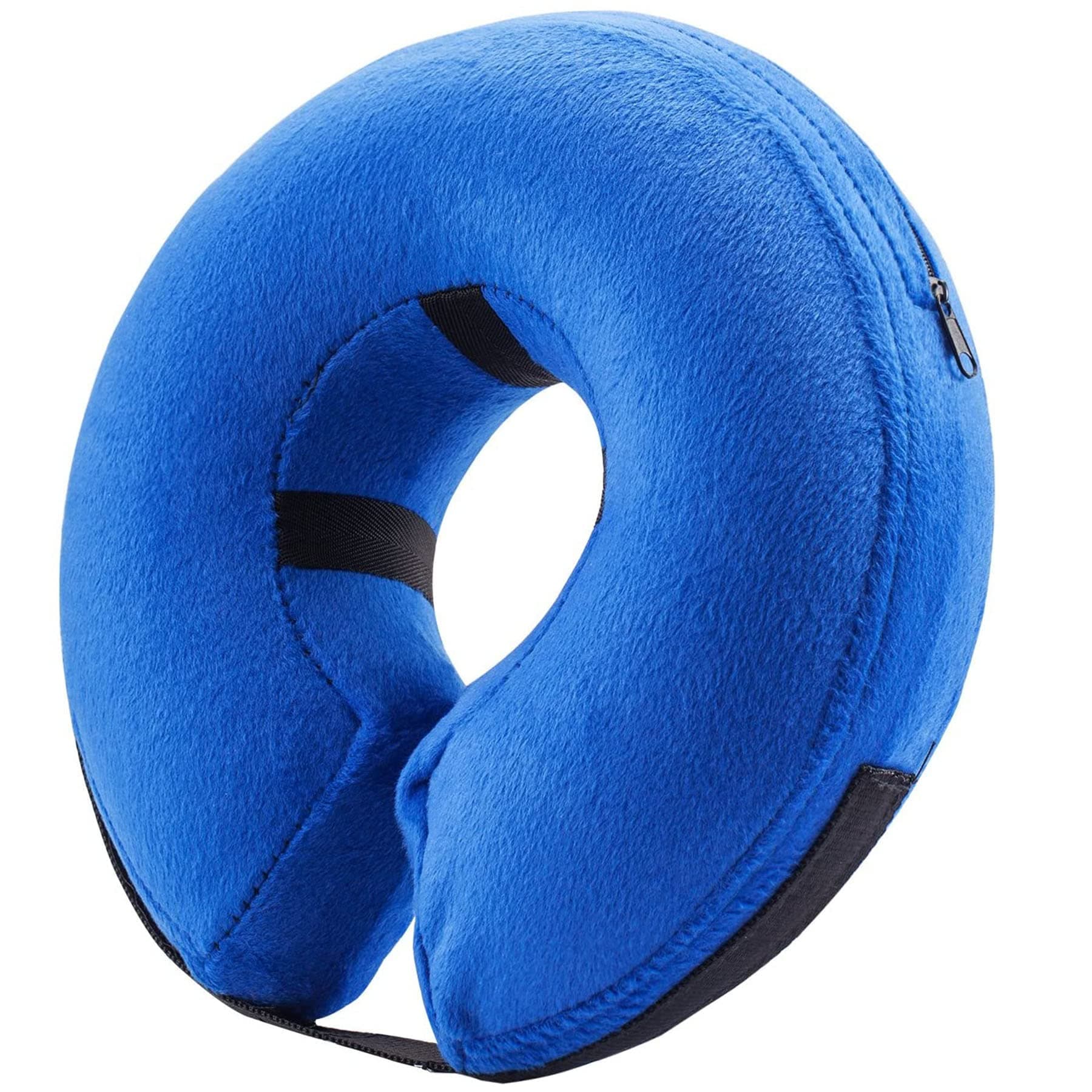 BENCMATE Inflatable Dog Cone Collar Alternative, Soft Dog Cone for Small Medium Large Dogs and Cats, Neck Recovery ECollar Donut Collar After Surgery (Large, Blue)