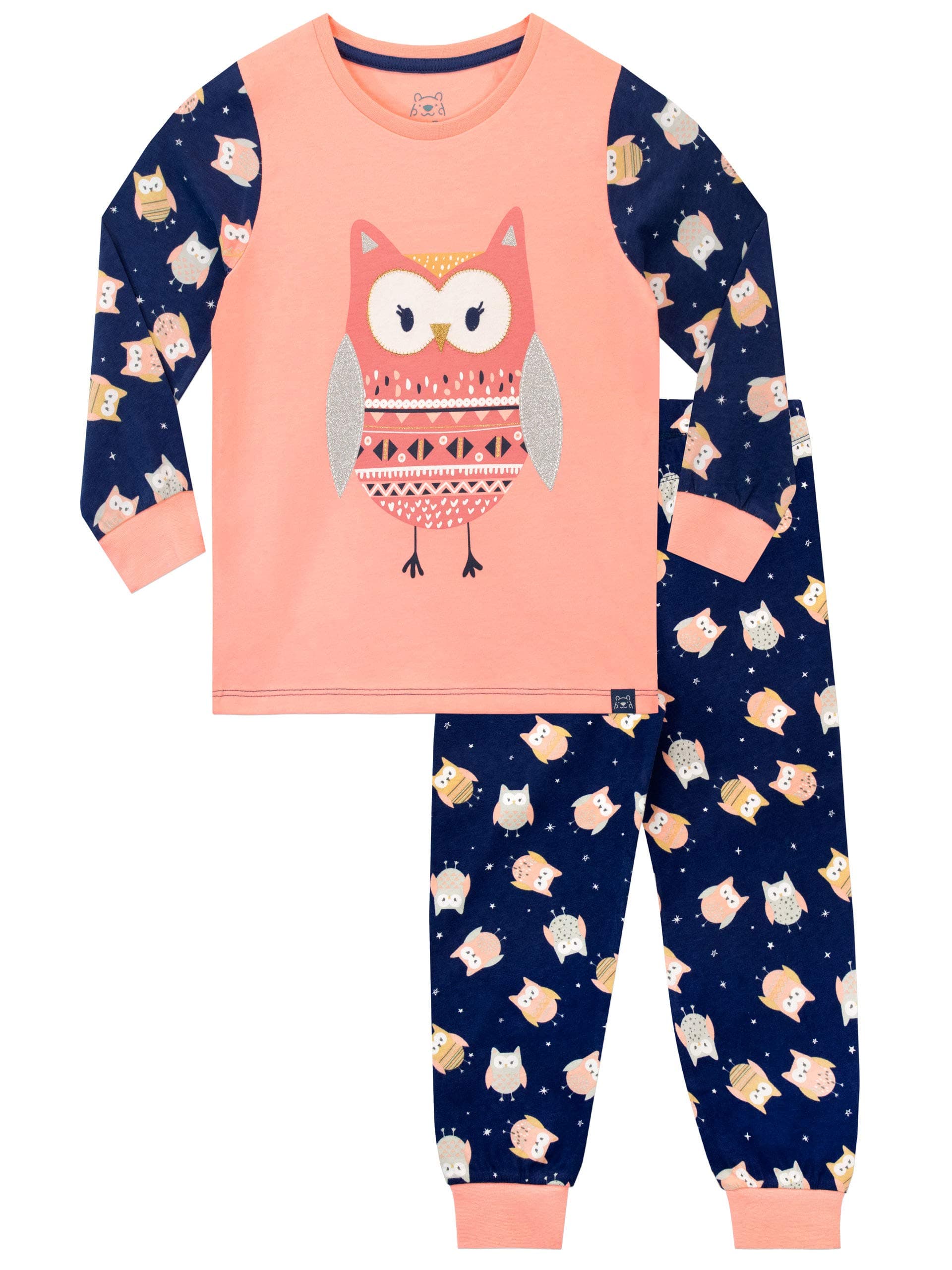 Harry Bear Girls Owl Pyjamas