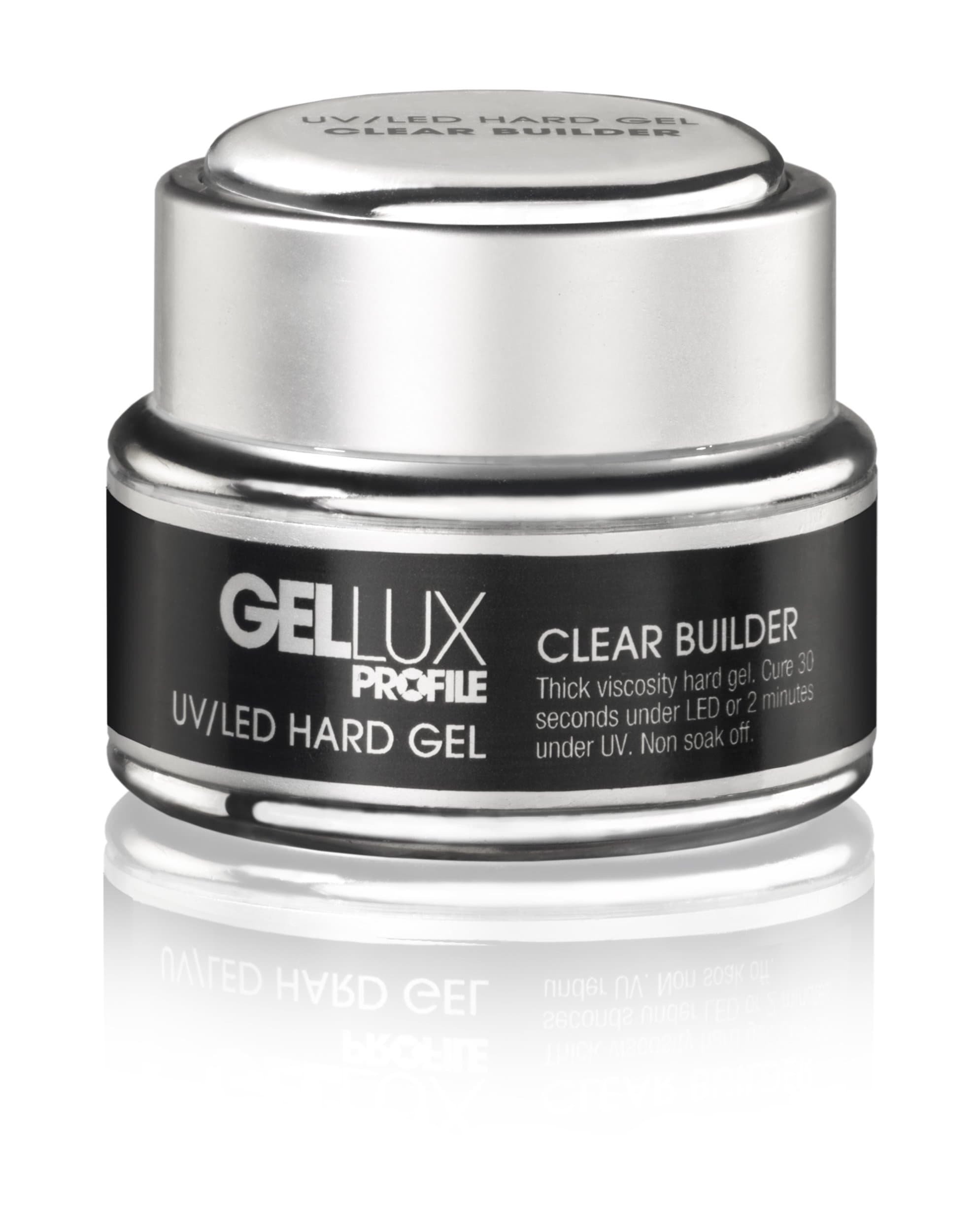 Salon System Profile Gellux UV/LED Hard Gel Clear Builder 15ml