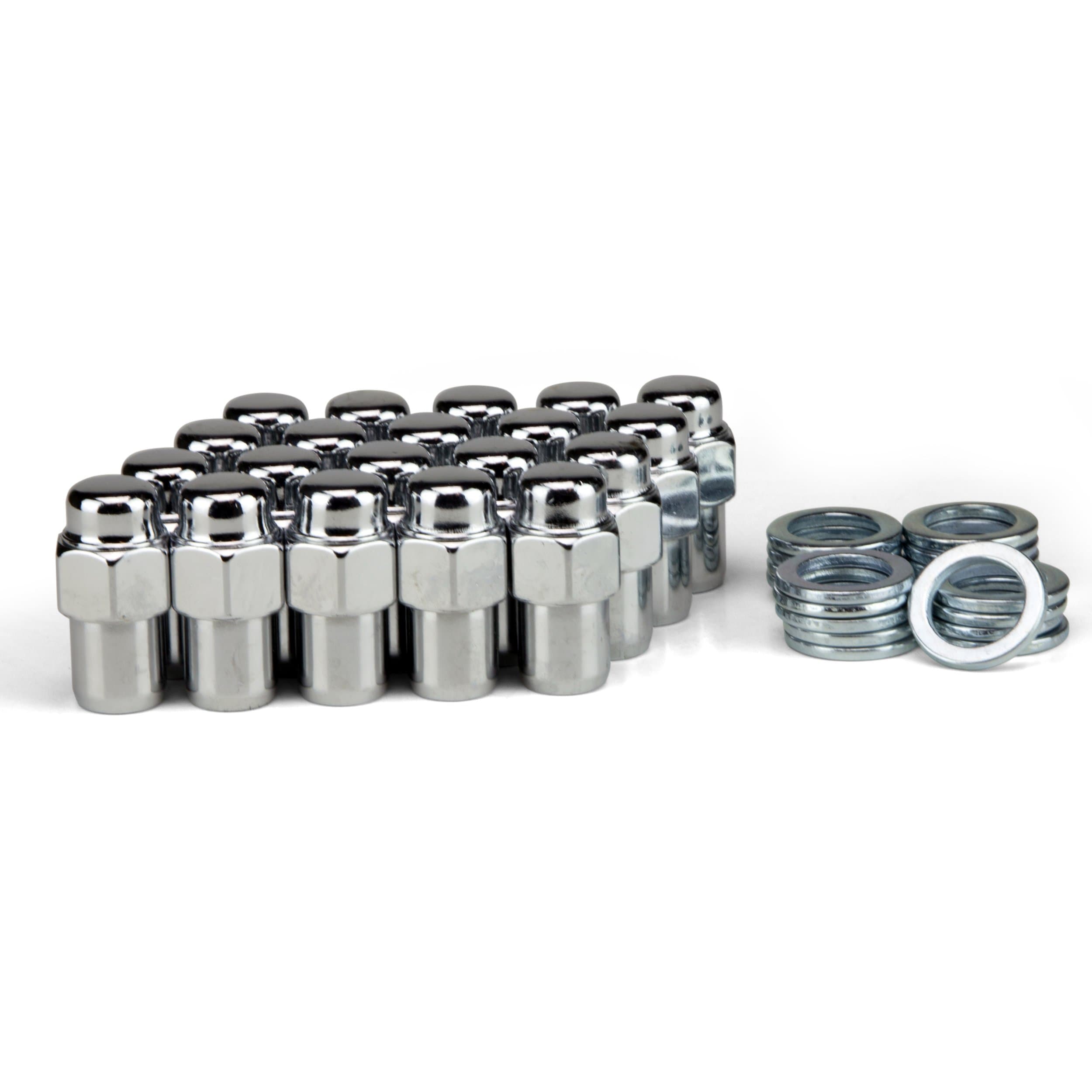 20 Lug Nuts 7/16 Chrome Mag Wheel Nut .75 Shank Chevrolet Pontiac Buick