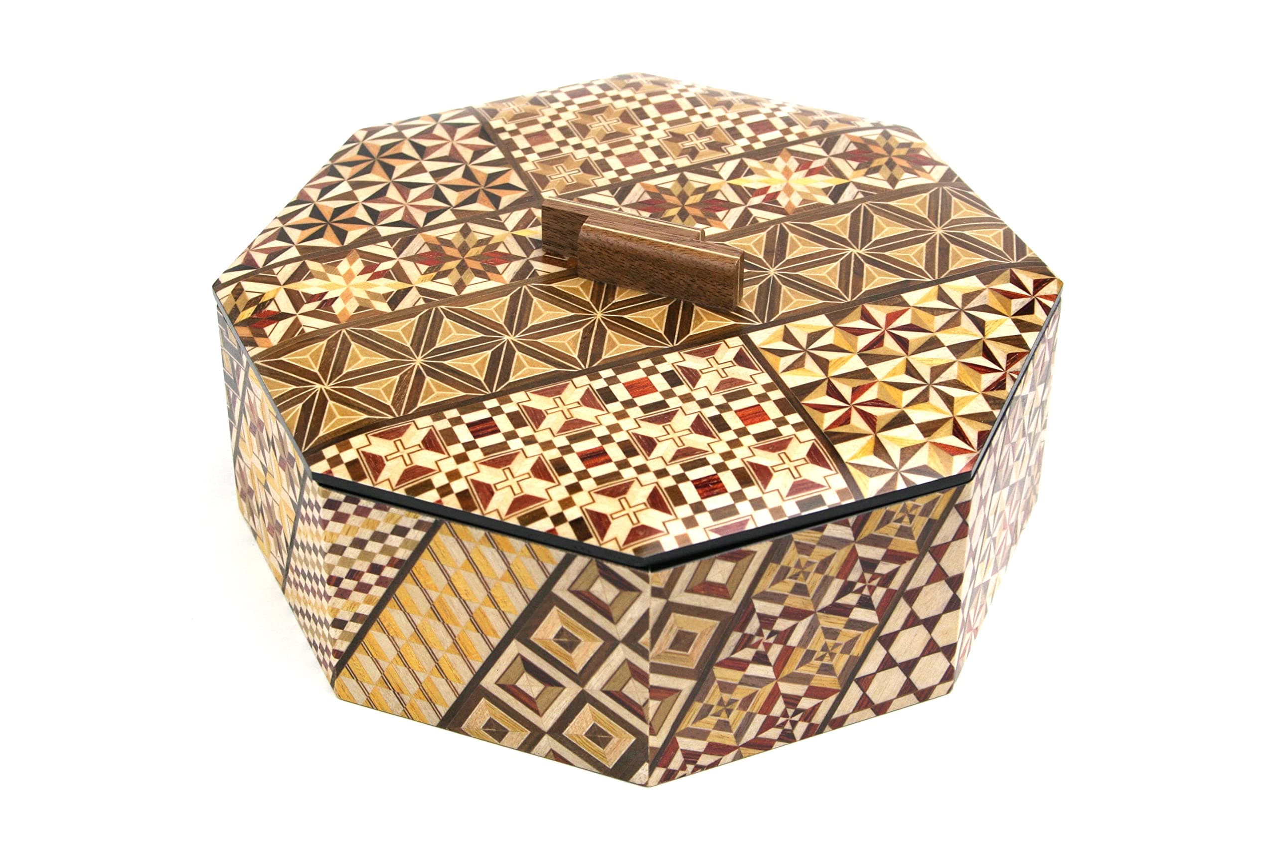 Hakone Maruyama Yosegi Octagon Box Koyosegi