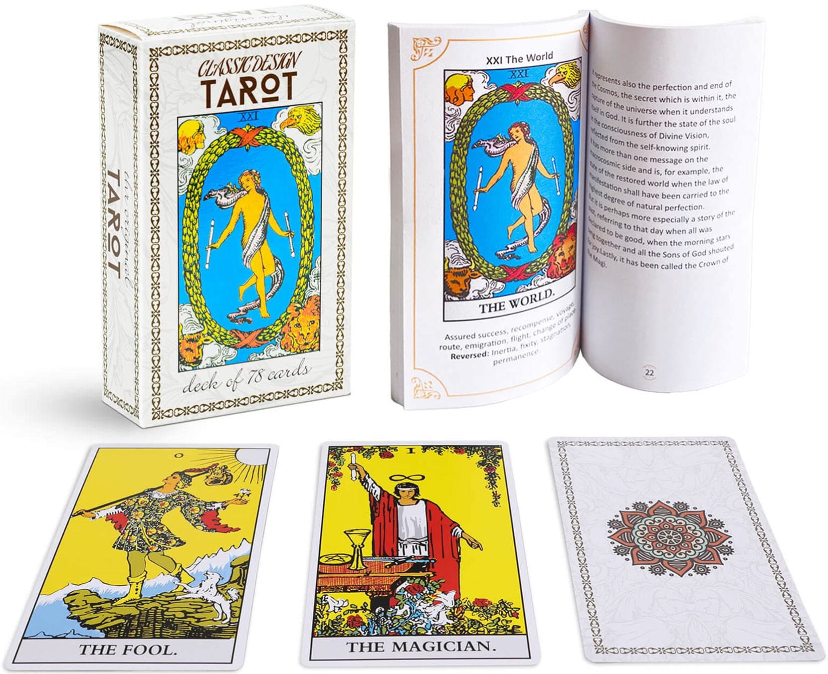 Dionysus Classic Design Tarot Cards Deck With Guidebook