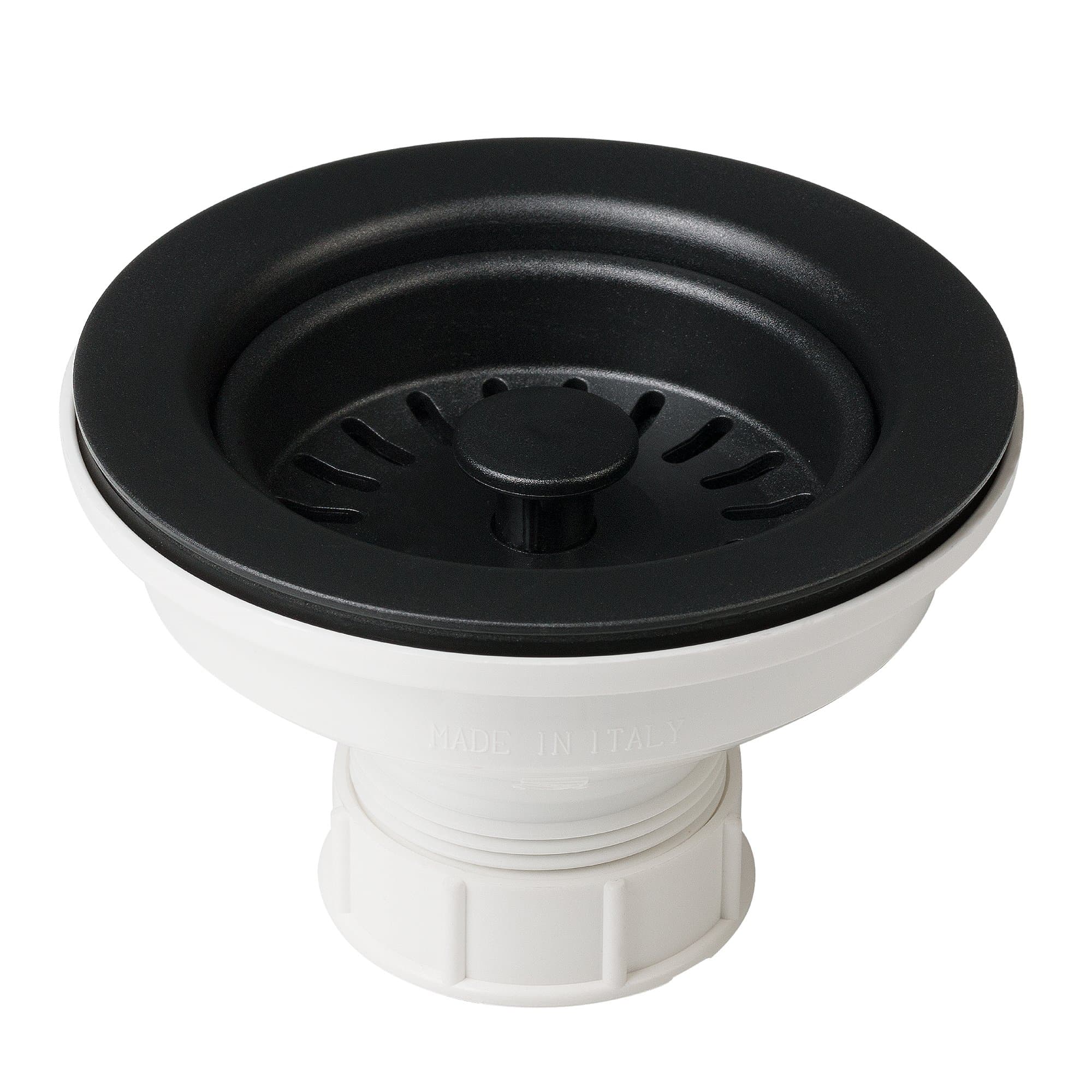 PST1-BL Kitchen Sink Strainer Drain, Black