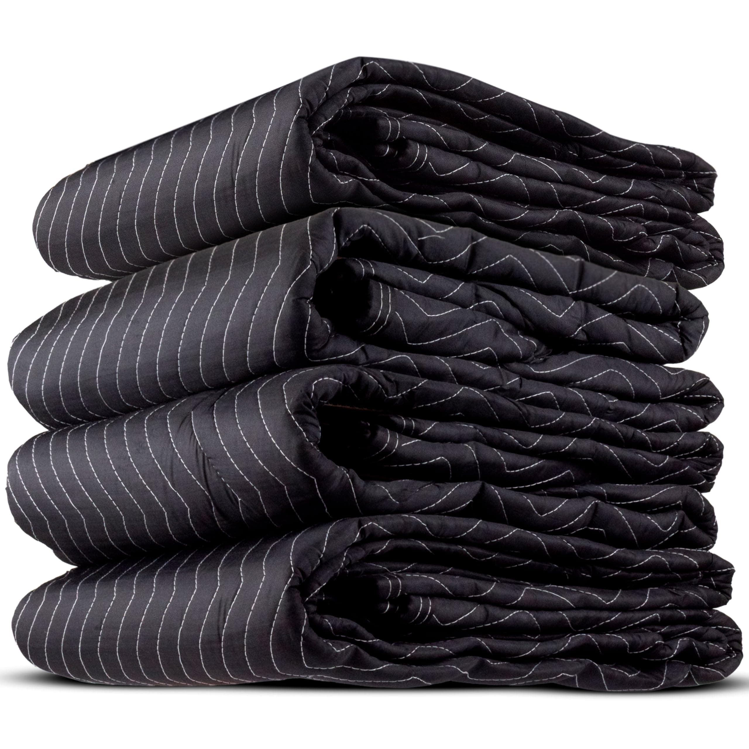 - 95 lb/Dozen, Machine Washable 80"x72" Large Heavy Duty Moving Blanket, MBSUPREME95 Supreme Mover, 4-Pack
