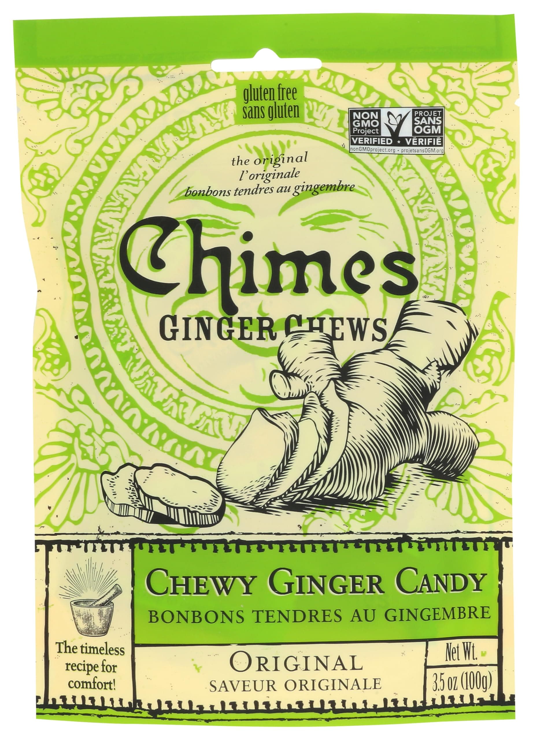 Original Ginger Chews, 100 GR